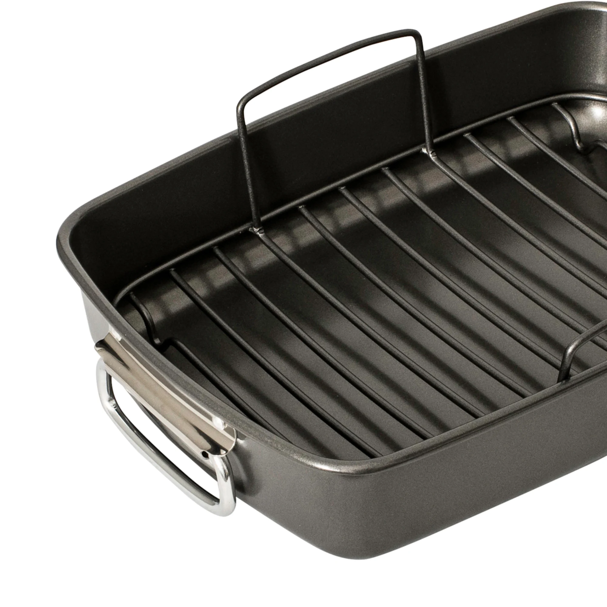 Bakemaster Non Stick Roasting Pan with Rack 40x28cm Image 2