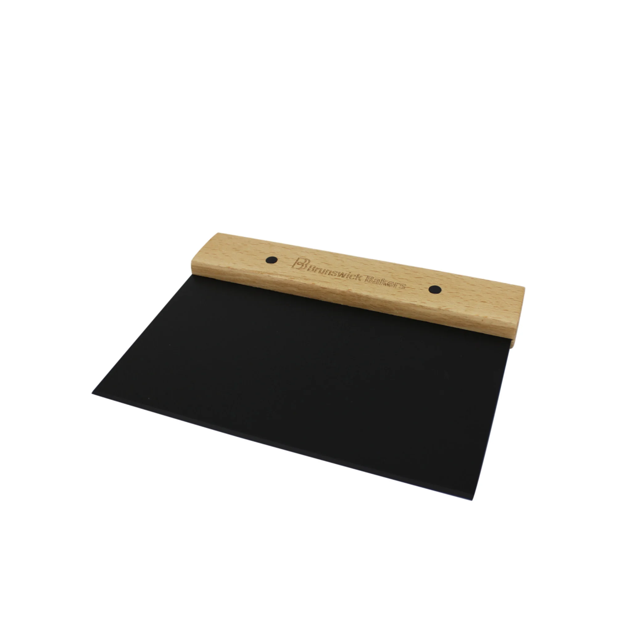 Brunswick Bakers Stainless Steel Dough Scraper 14x20cm Black Image 2