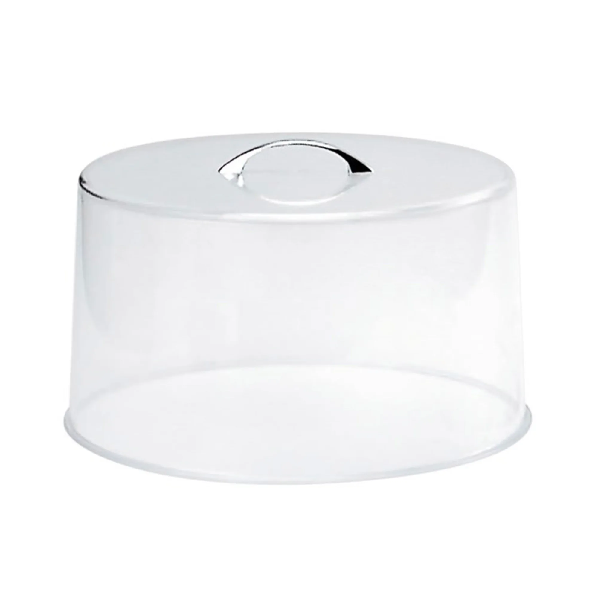 Chef Inox Acrylic Cake Cover with Chrome Handle Image 1