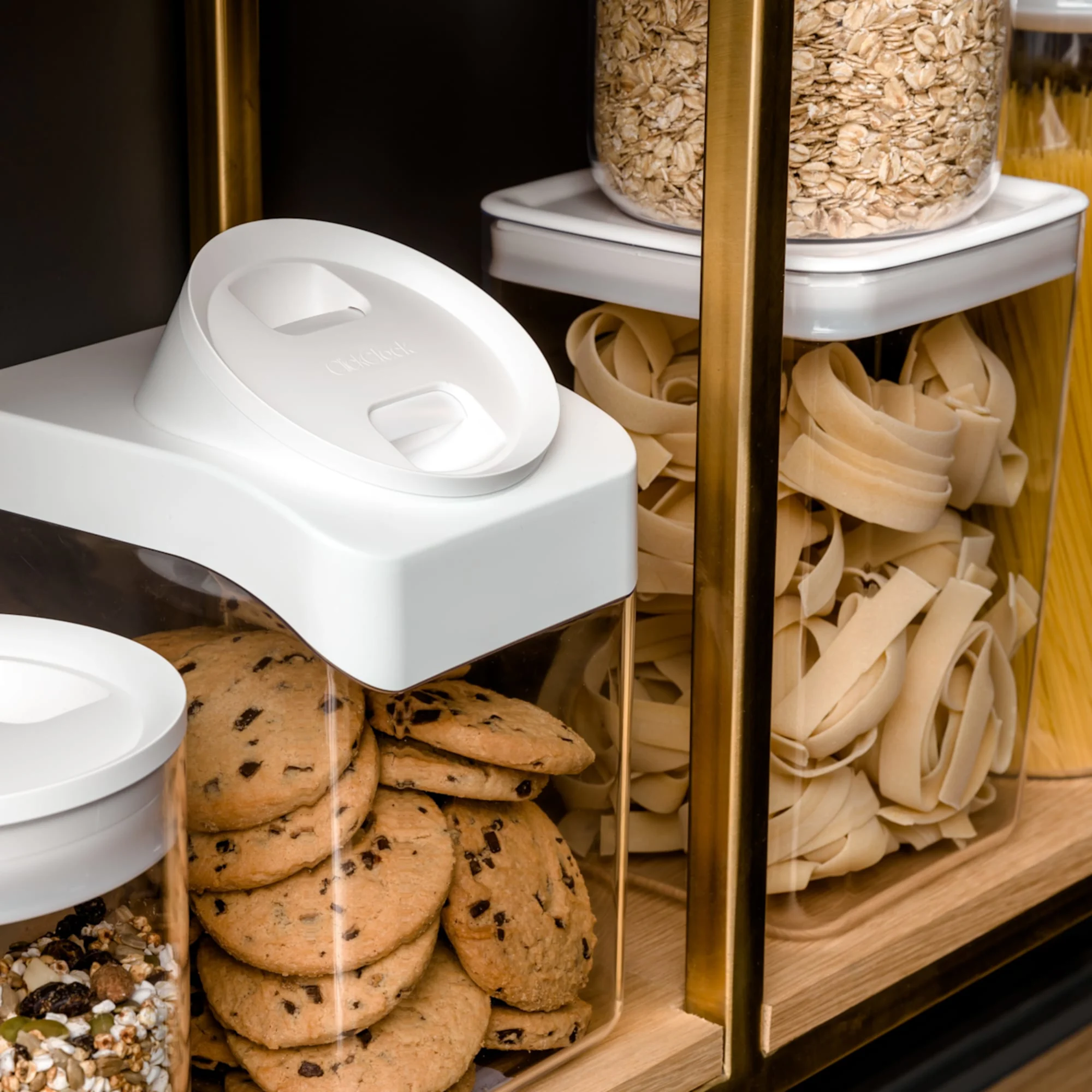 ClickClack Pantry Cube Container with White Lid 4.3L Image 4