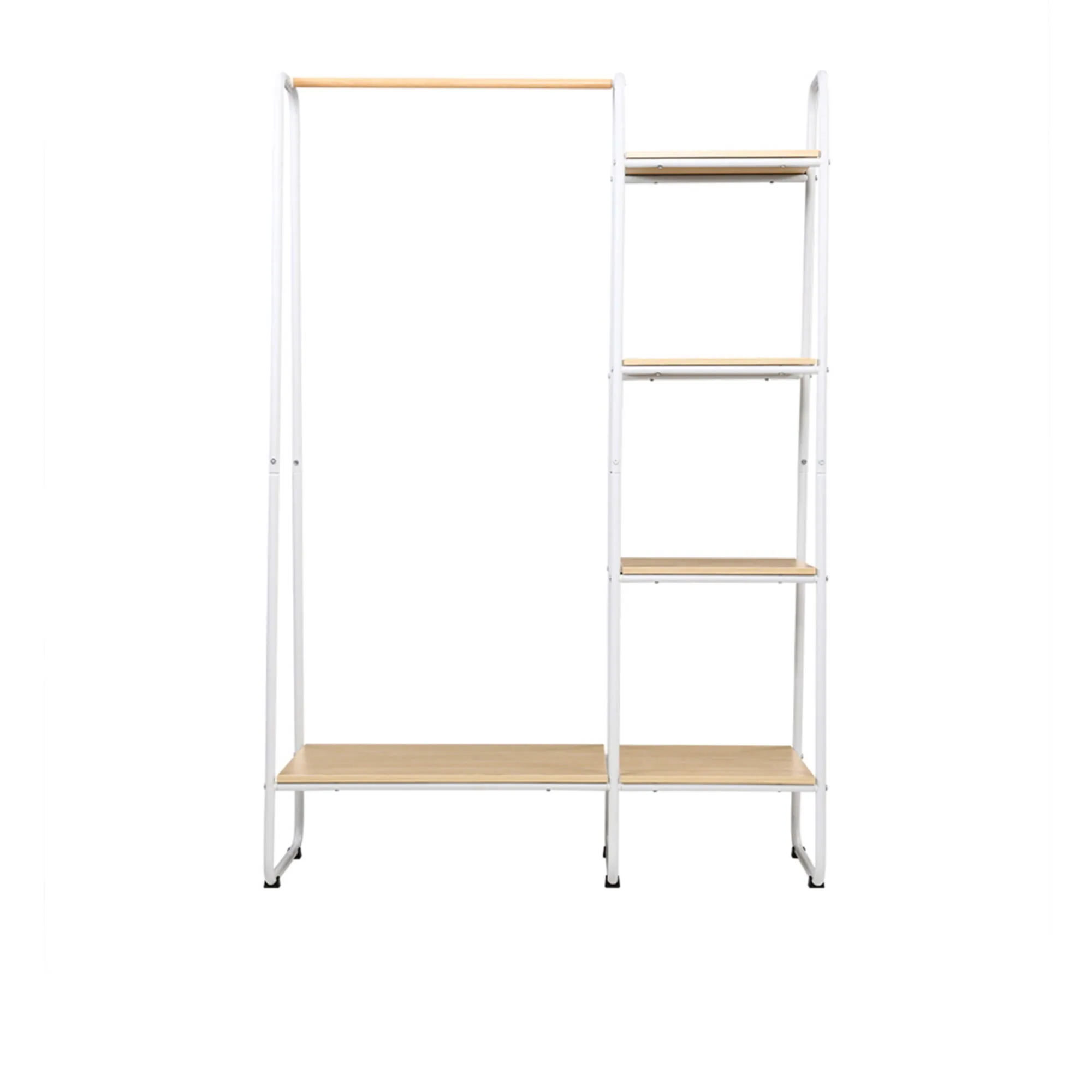 Artiss Clothes Hanger Wardrobe Organiser White Image 1