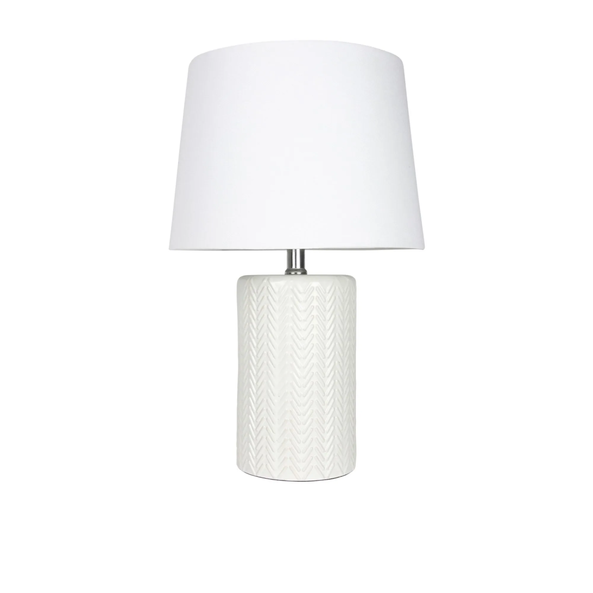 Coast Ceramic Textured Table Lamp Off White Image 1