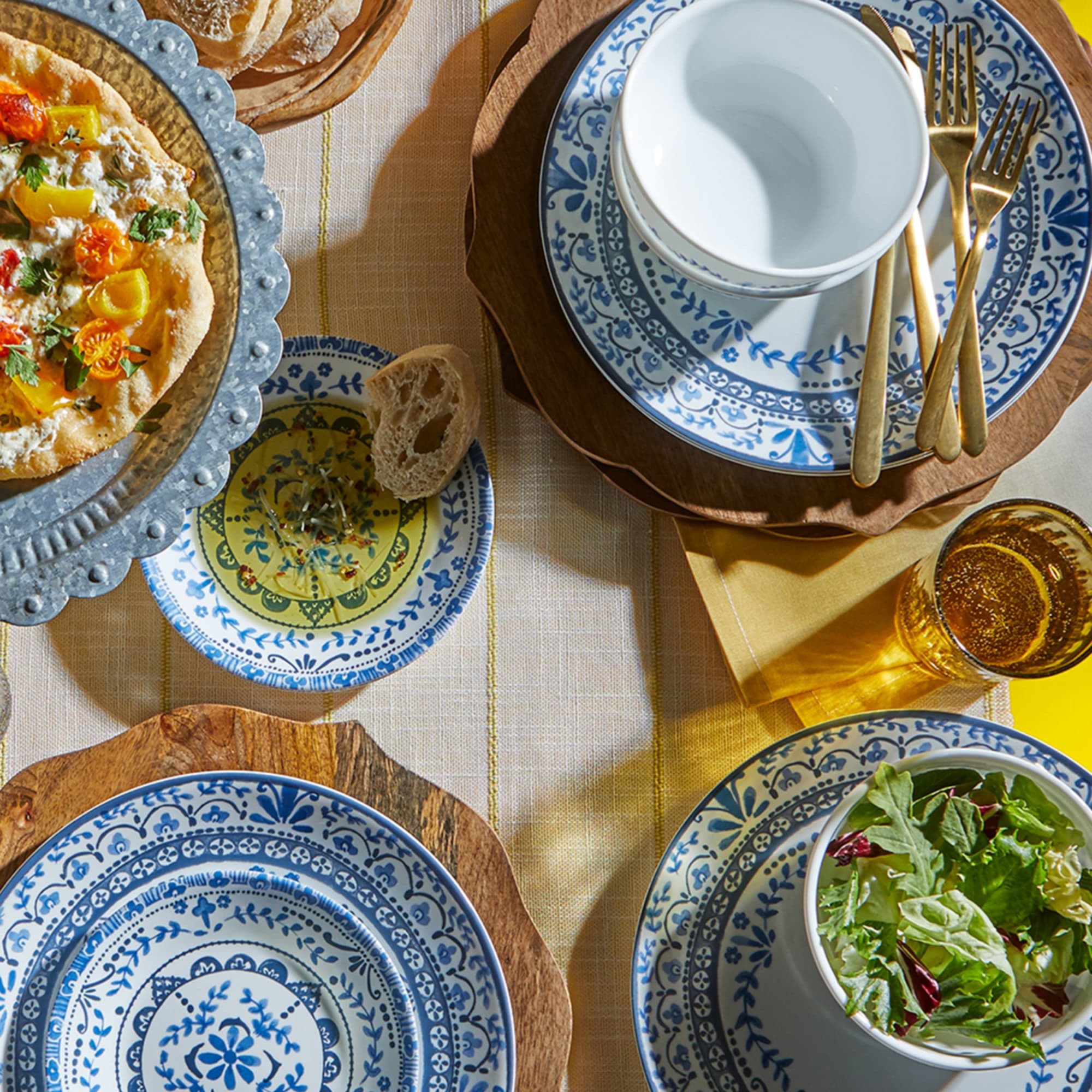 Buy CORELLE Livingware Series White Vitrelle Glass Square Medium Dinner