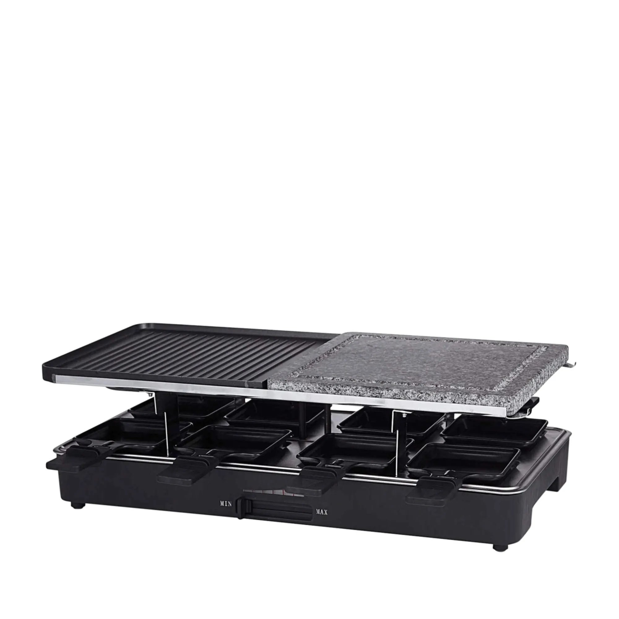 Davis & Waddell 8 Person Electric Party Grill and Raclette Black Image 1