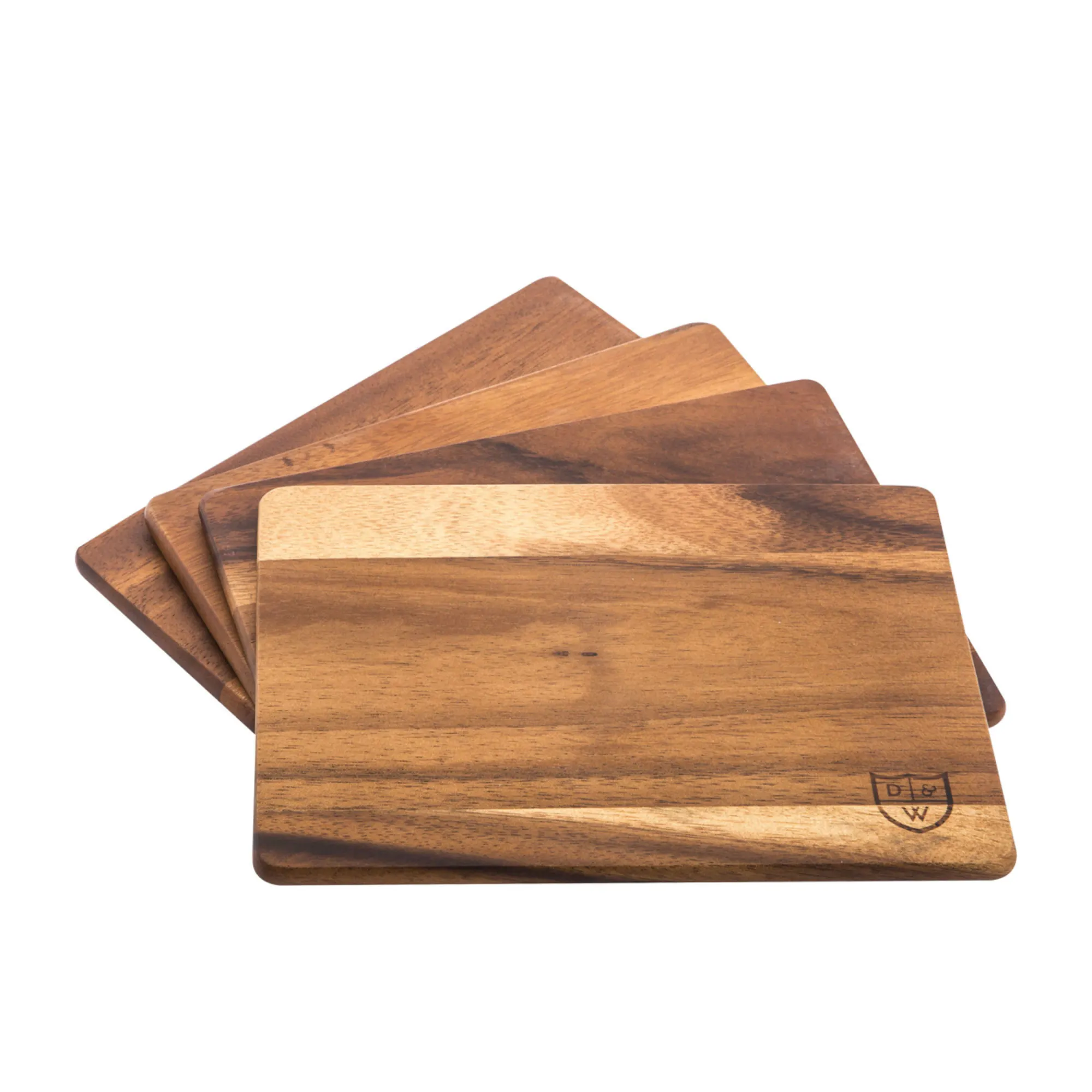 Davis & Waddell Acacia Wood Serving Board Set of 4 Image 1