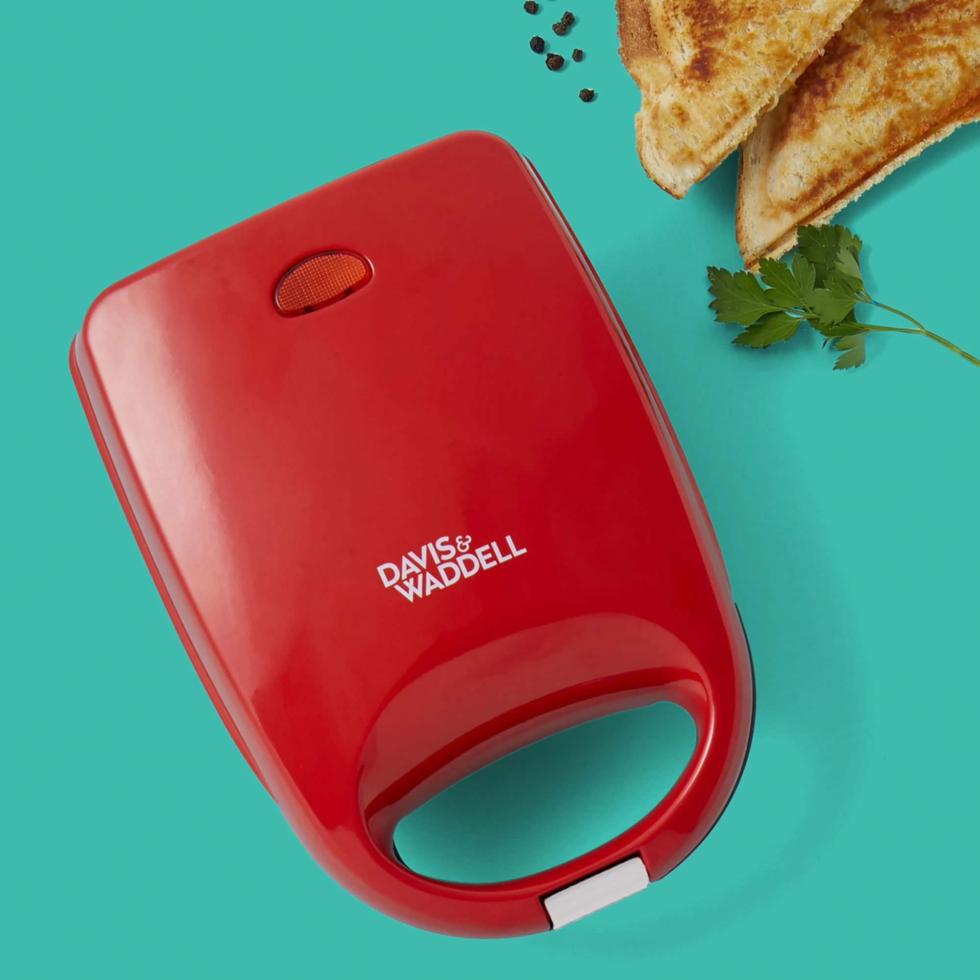 Davis & Waddell Electric Mini Jaffle Maker Red Image 2