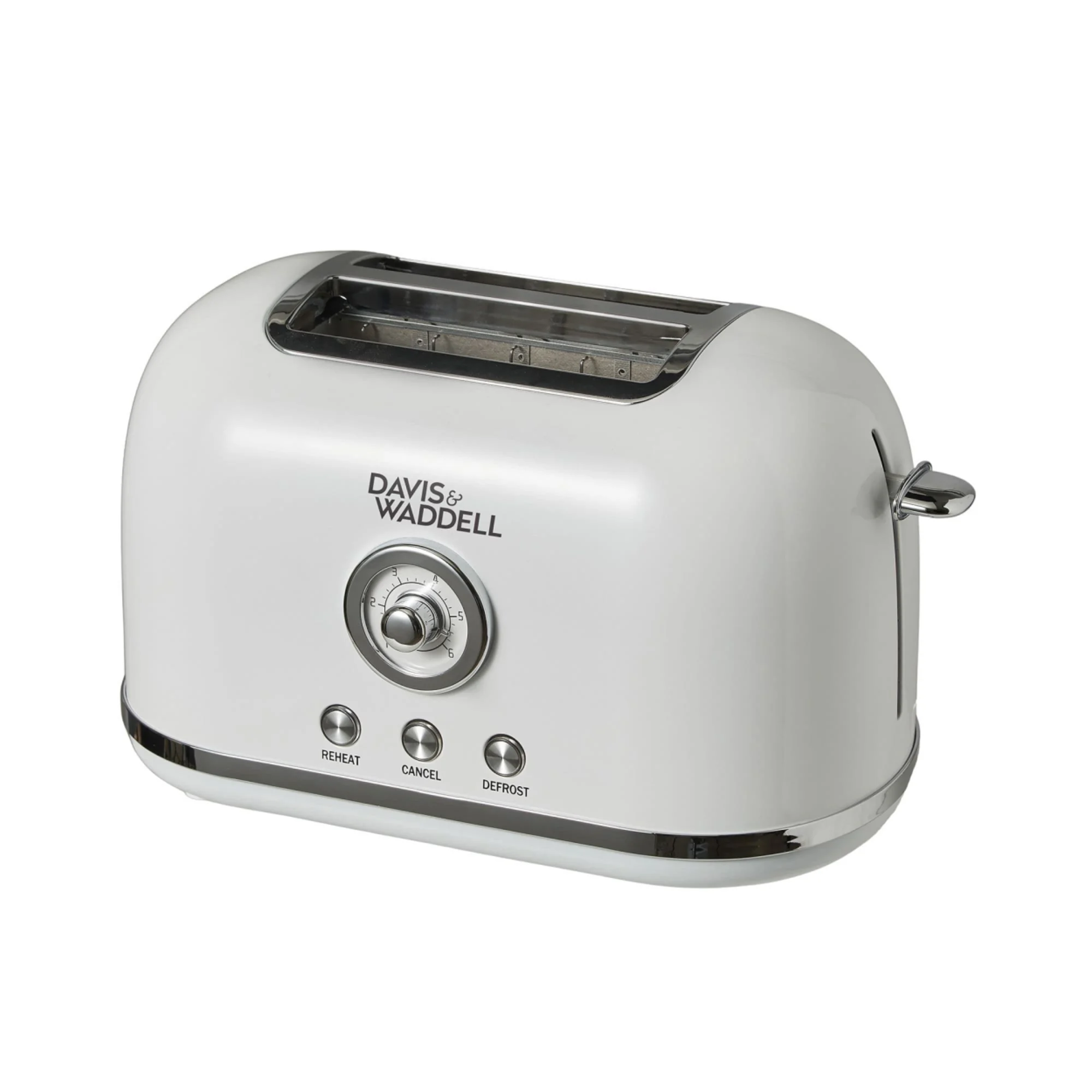 Davis & Waddell Manor 2 Slice Toaster White Image 1
