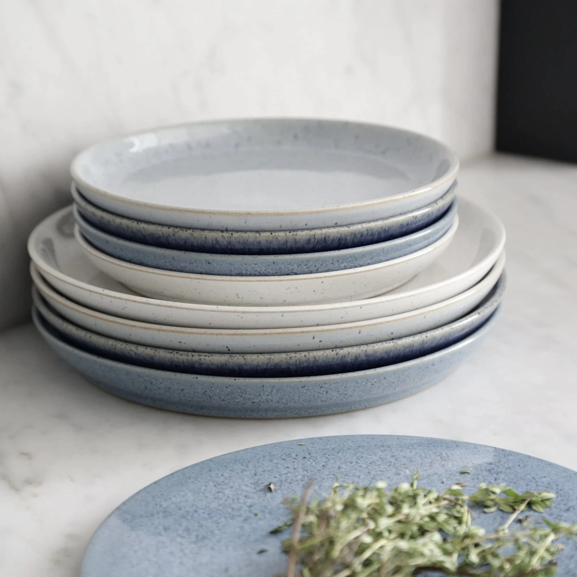 Denby Studio Blue Coupe Dinner Plate 26cm Set of 4 Image 2