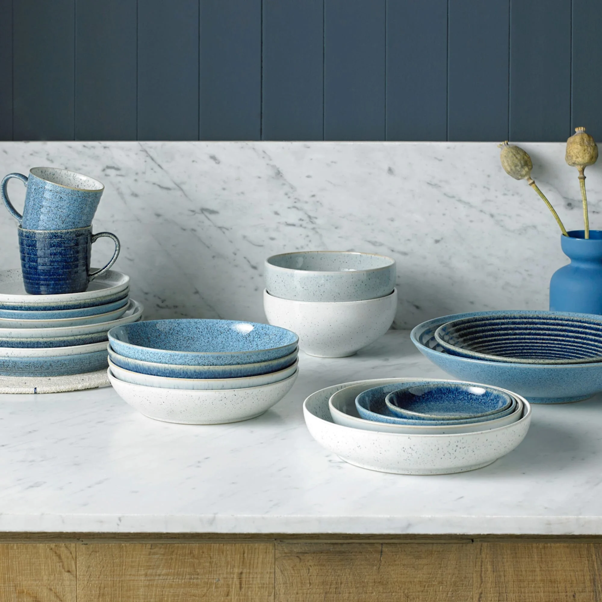 Denby Studio Blue Nesting Bowl Set 4pc Image 2