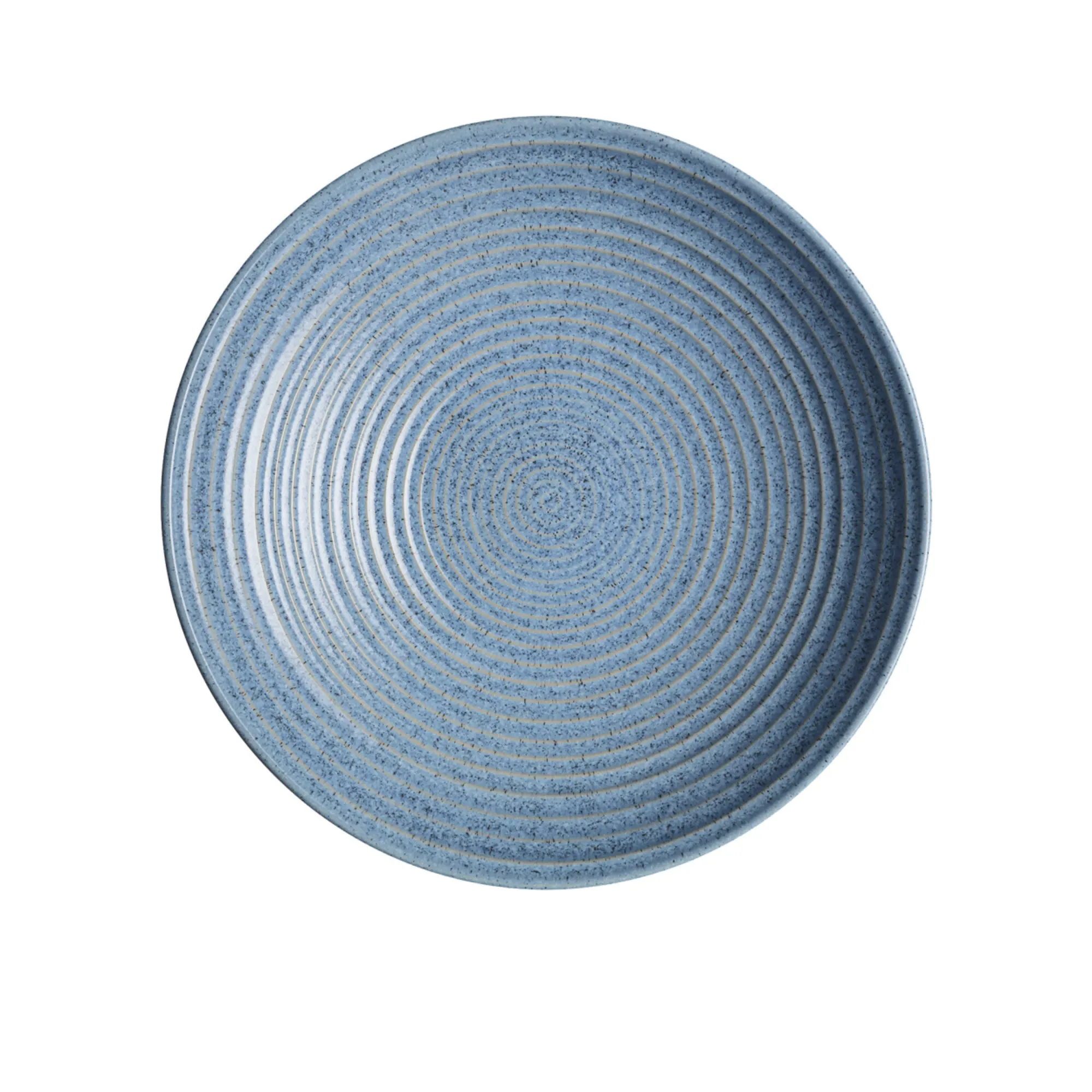 Denby Studio Blue Ridged Bowl 31cm Flint Image 1