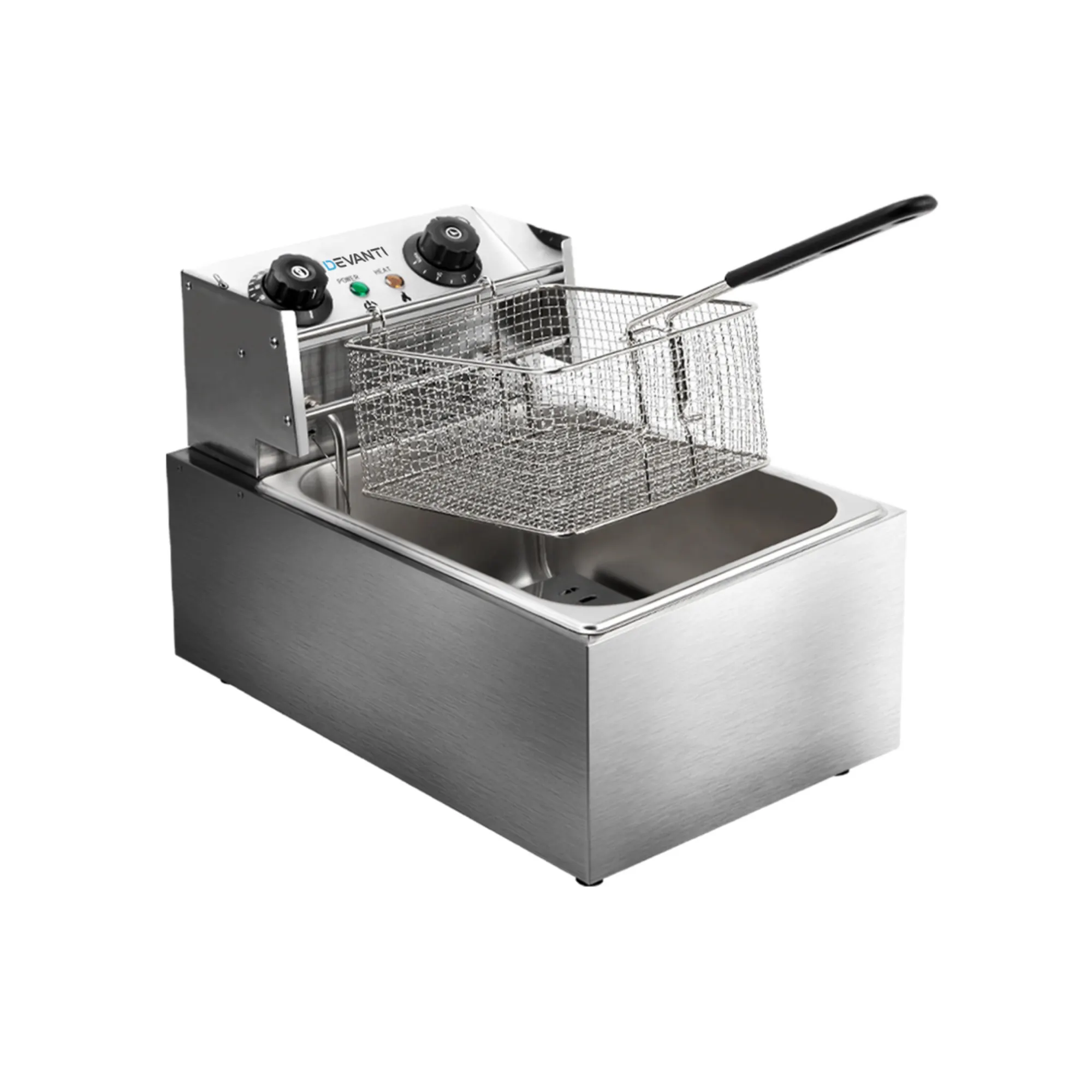 Devanti Electric Commercial Single Deep Fryer 10L Image 1