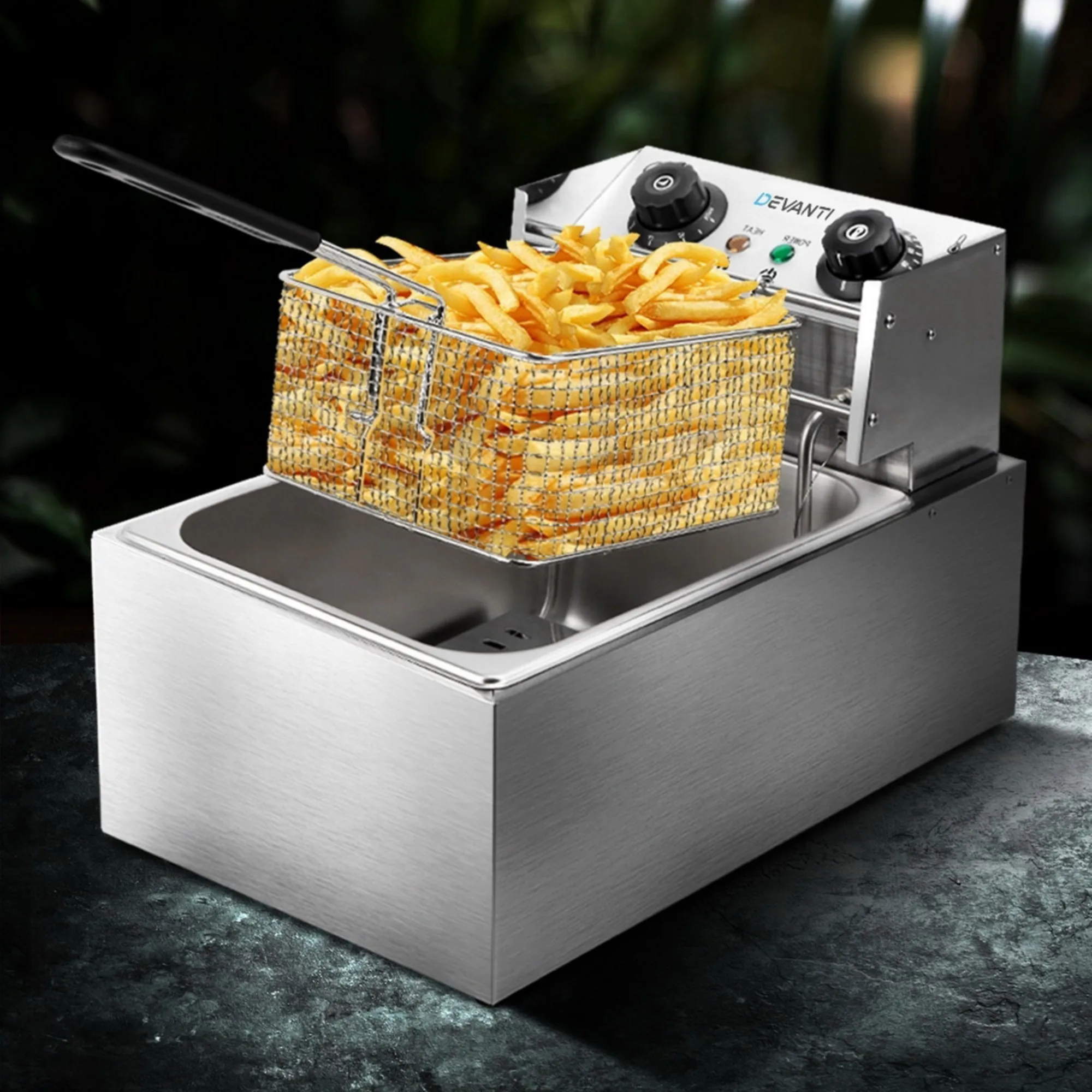 Devanti Electric Commercial Single Deep Fryer 10L Image 2
