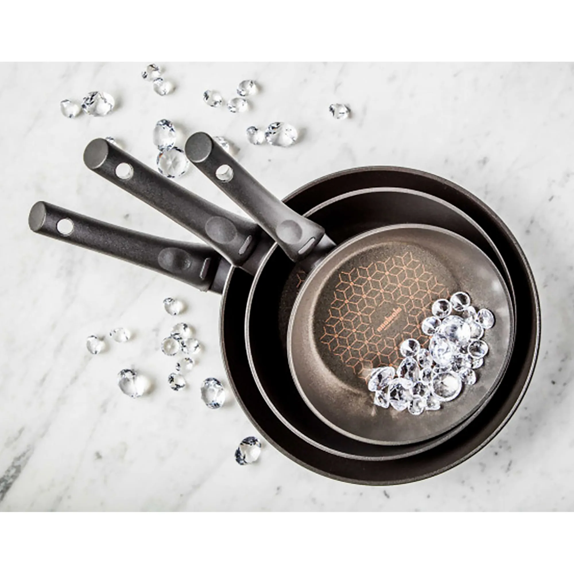 Essteele Per Salute Triple Non Stick Skillet Set Image 3