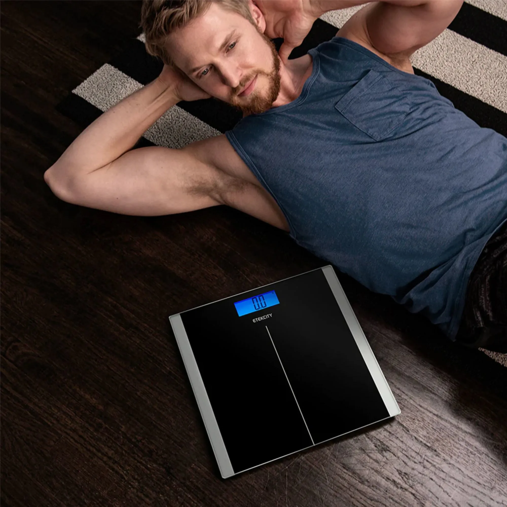 Etekcity Digital Bathroom Scale and Smart Blood Presssure Monitor Bundle Black Image 2