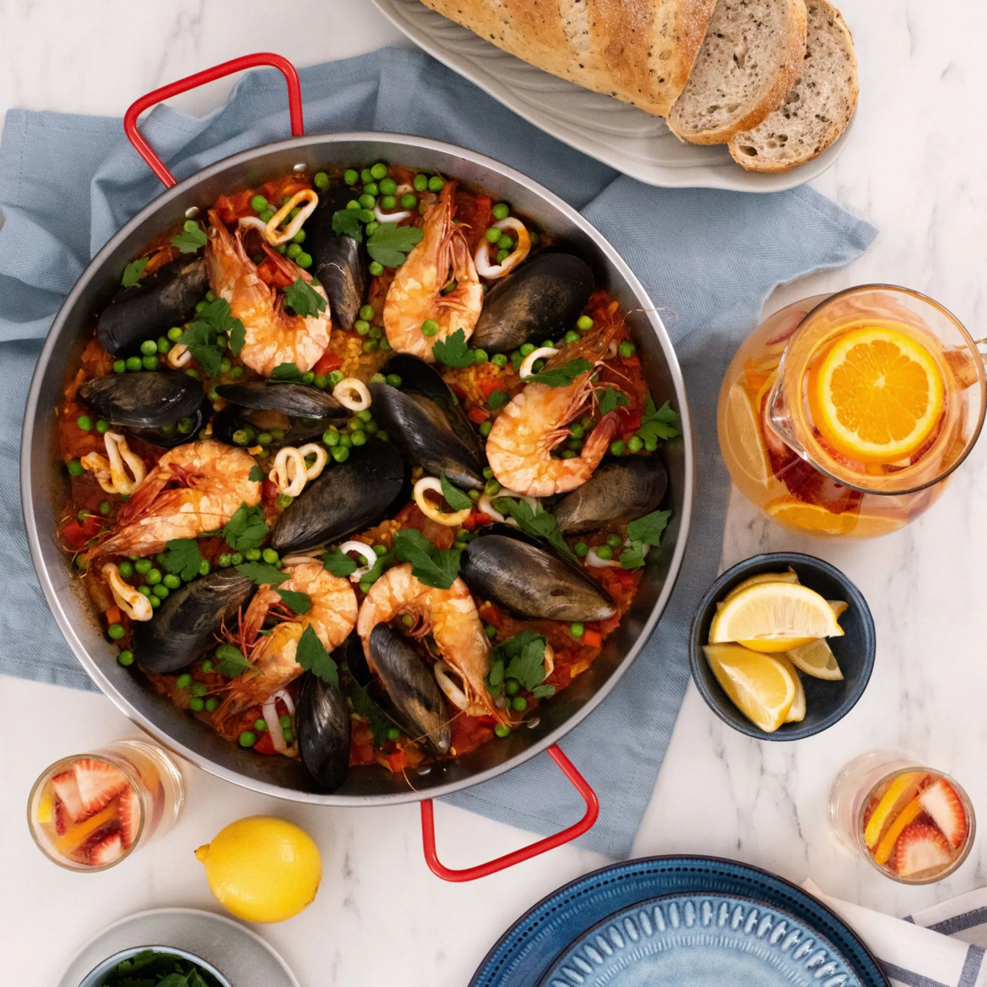 Garcima Carbon Steel Paella Pan 34cm Image 2