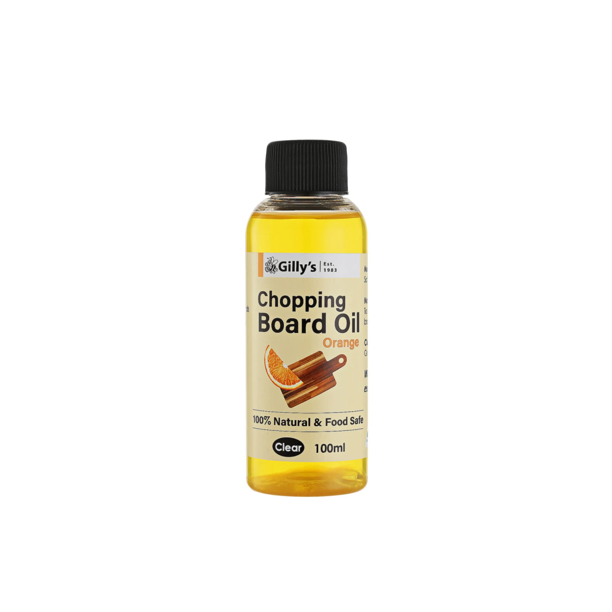 Gilly's Chopping Board Oil Orange 100ml Image 1