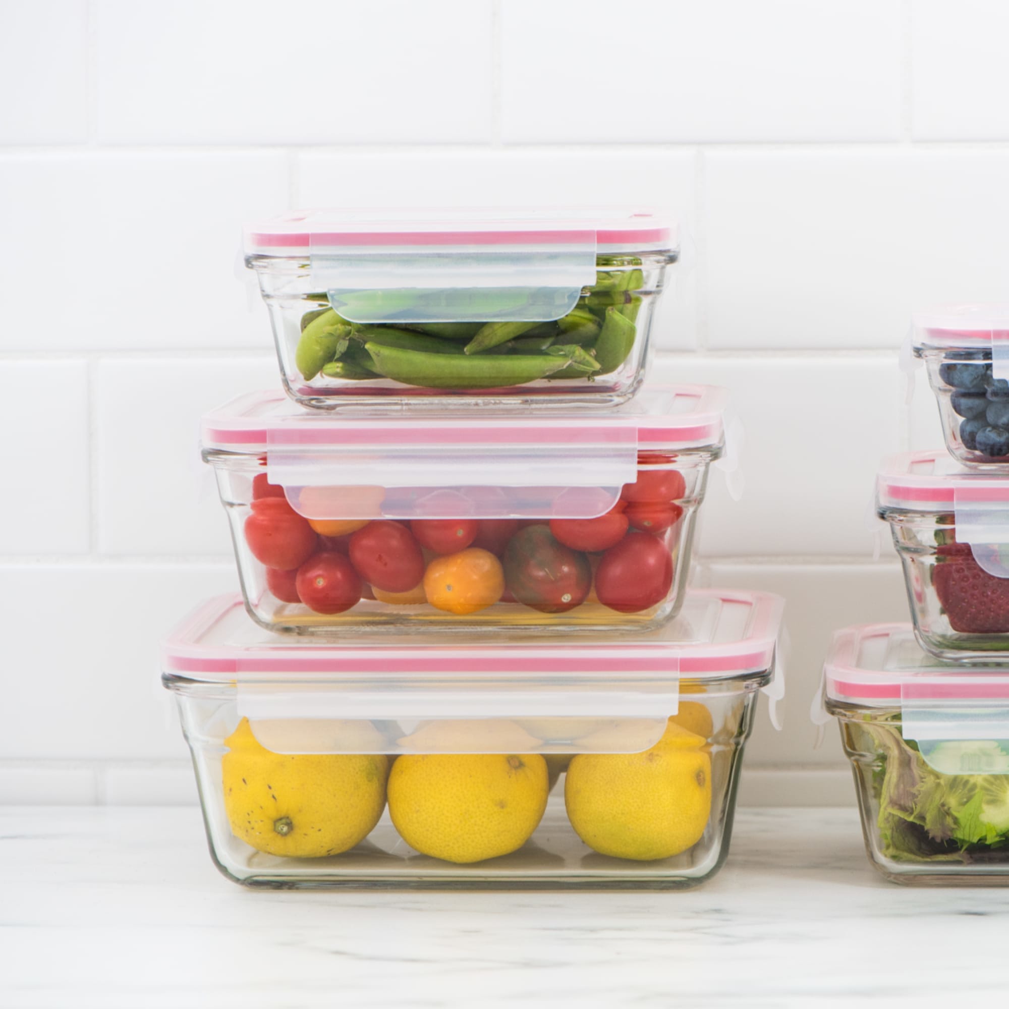 Glasslock 4-piece rectangular oven safe container set