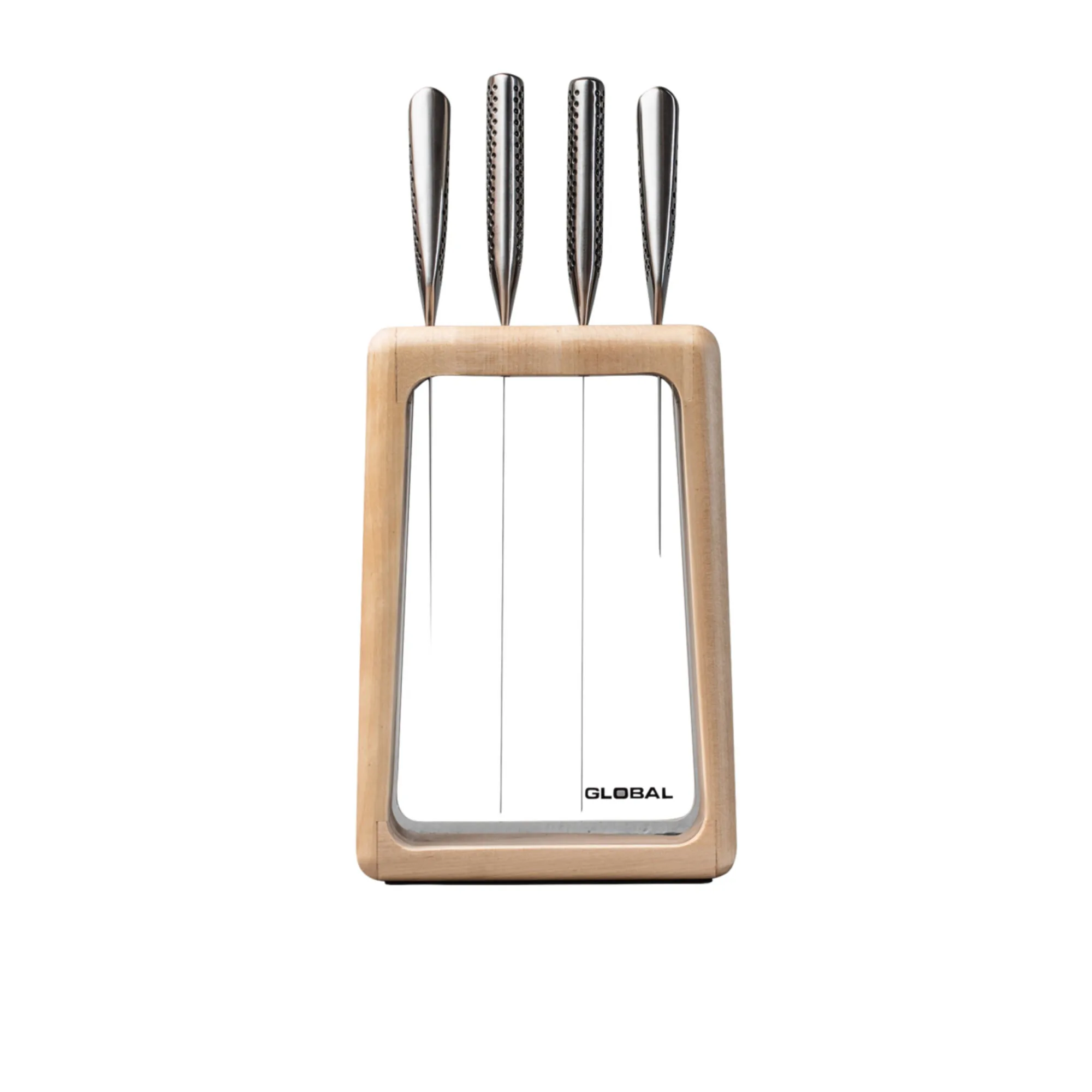 Global Hashira 5pc Knife Block Set Maple Image 1