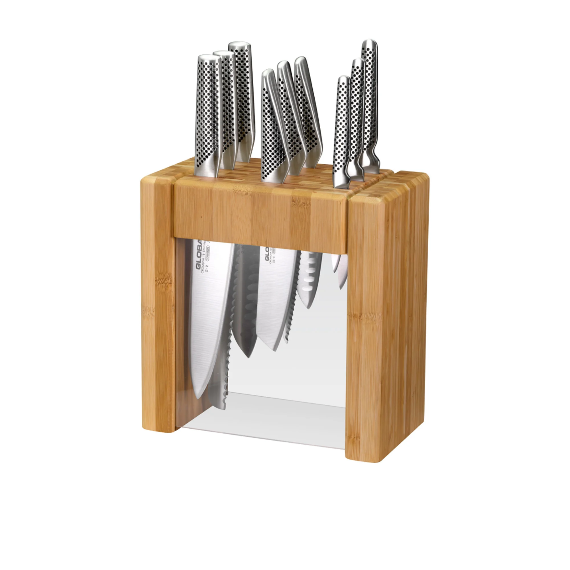 Global Ikasu X 10pc Knife Block Set Image 1