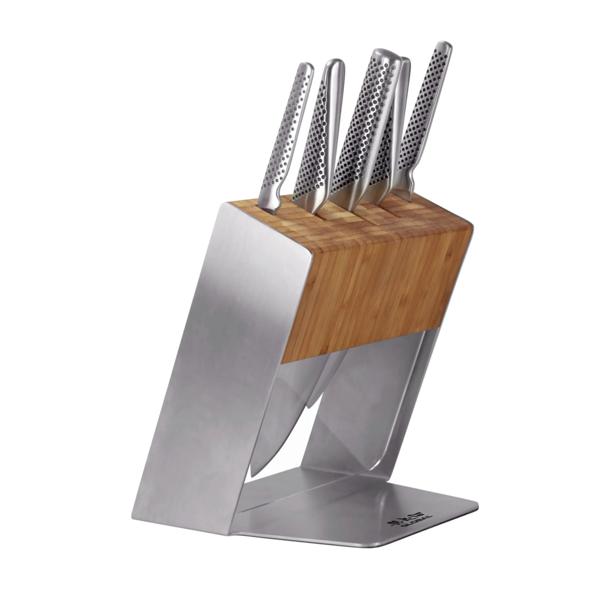 Global Katana 6pc Knife Block Set Image 1
