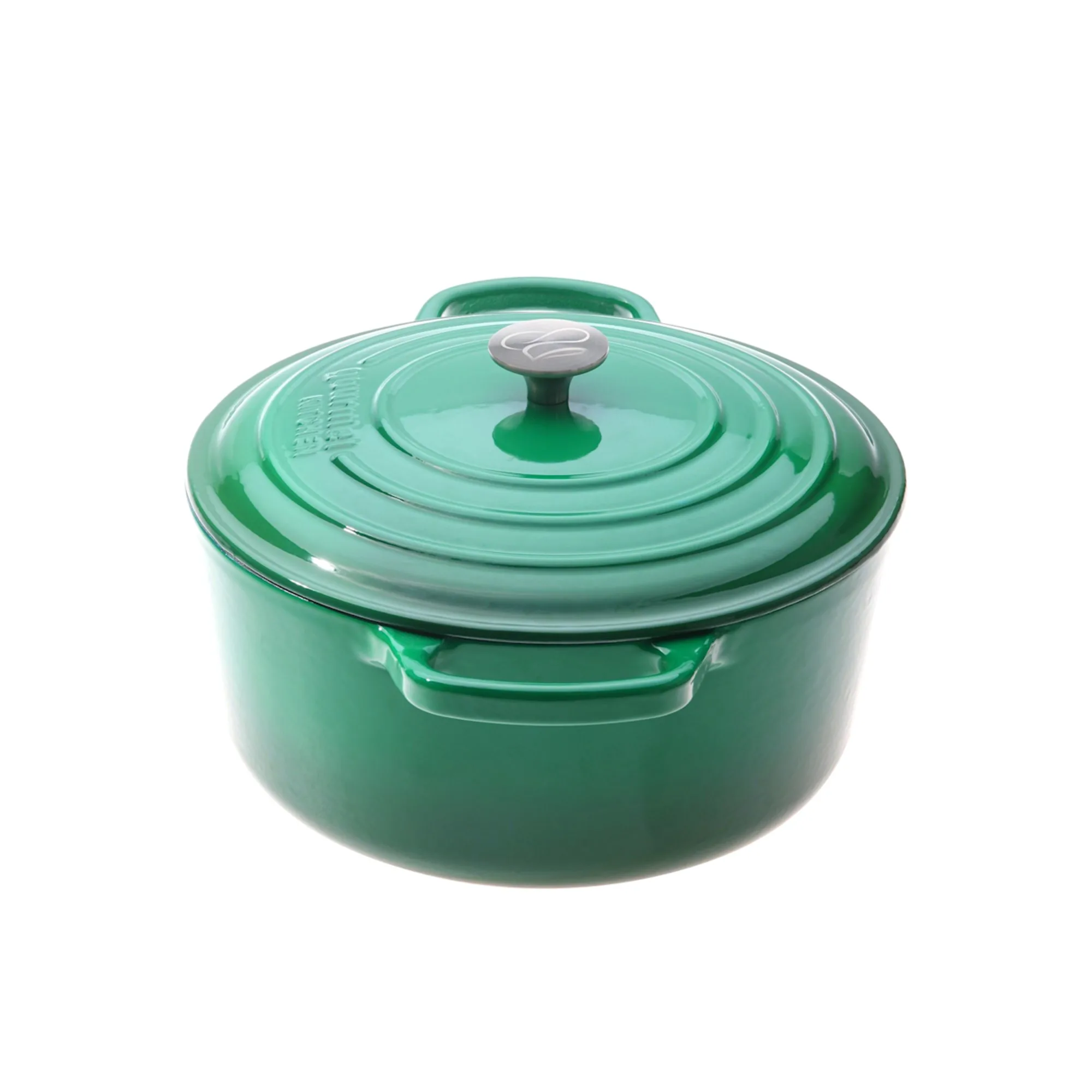 Gourmet Kitchen Cast Iron Casserole 28cm Eden Green Image 3