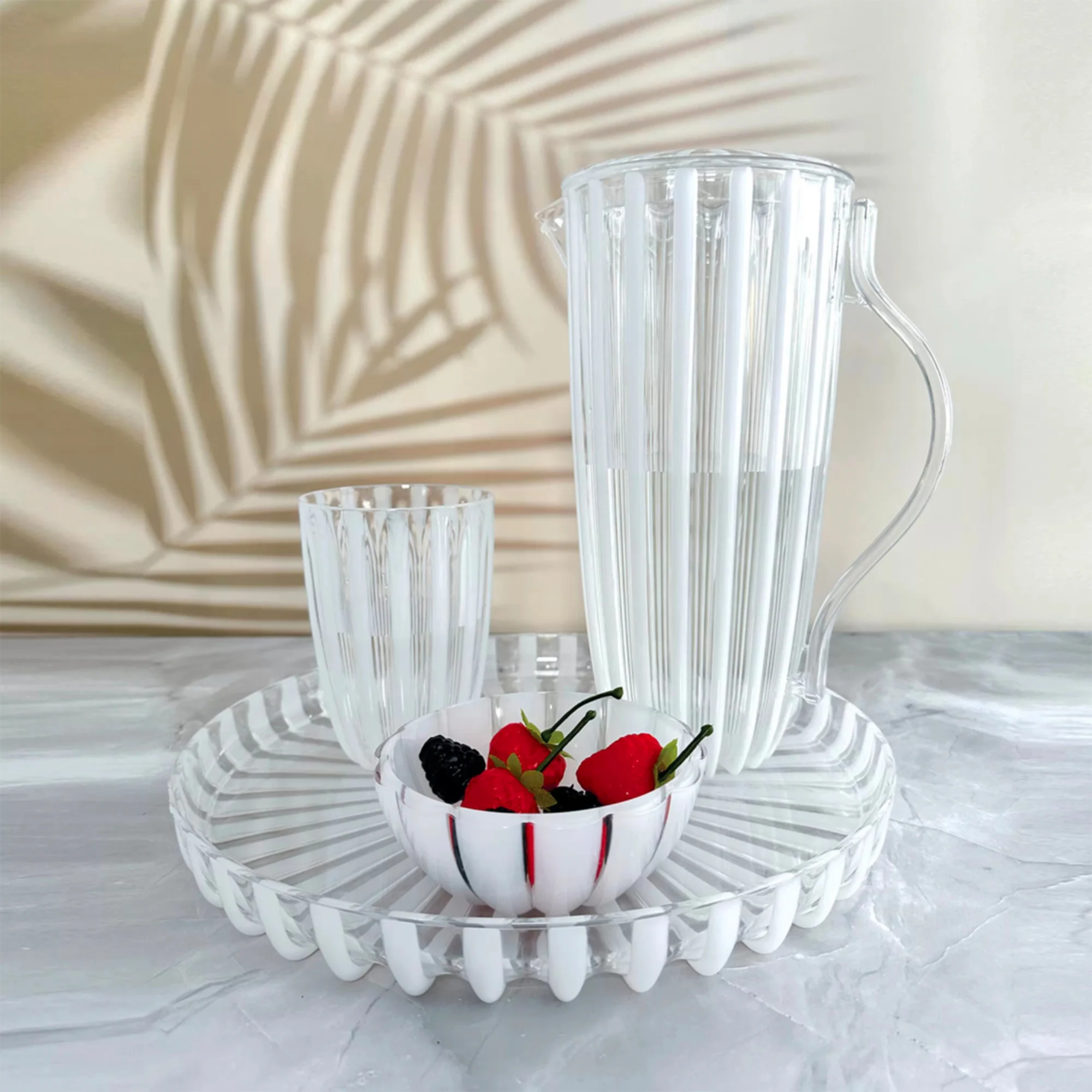 Guzzini Dolcevita Tumblers .5L Set of 4 Mother of Pearl Image 2
