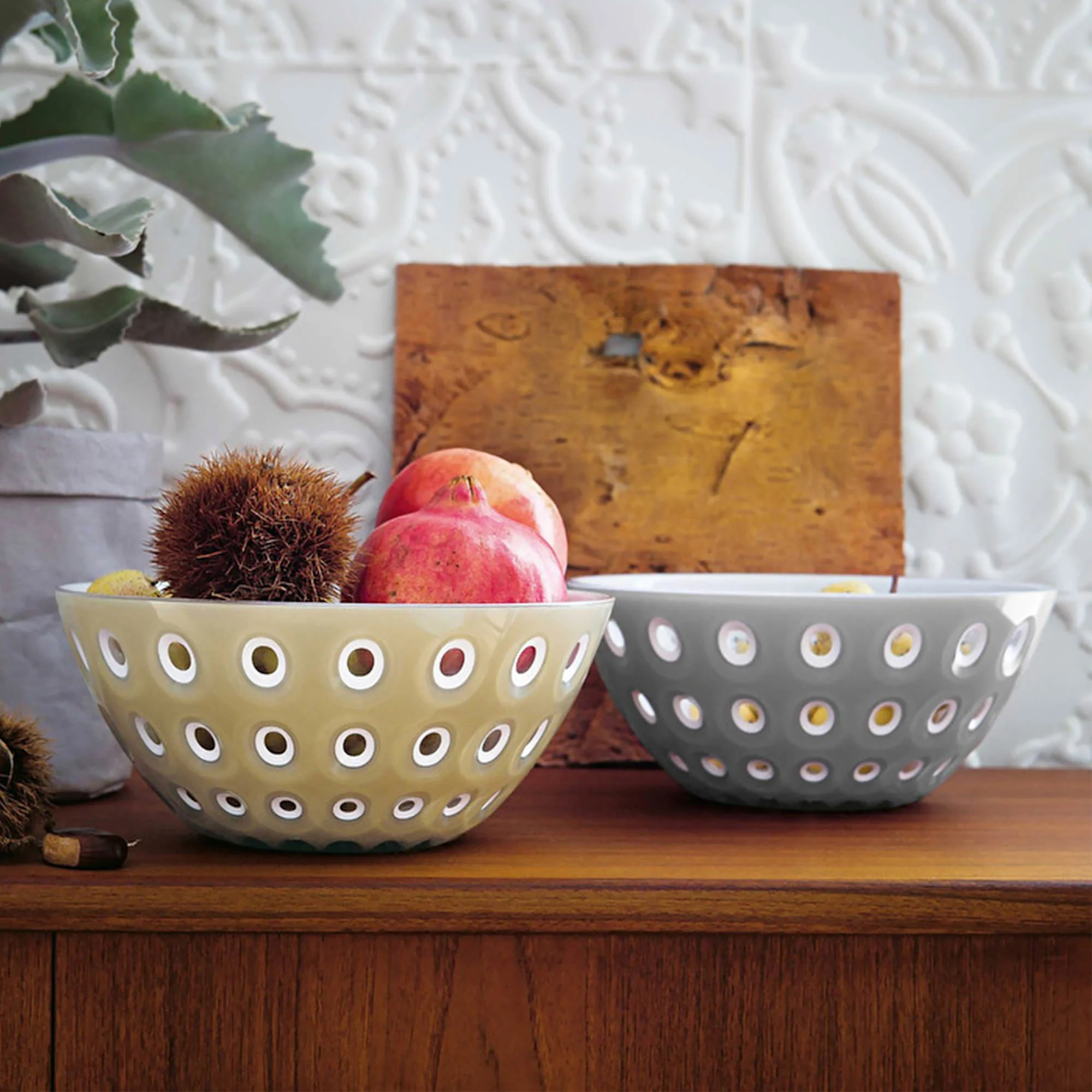 Guzzini Le Murrine Serving Bowl 25cm Grey & White Image 2