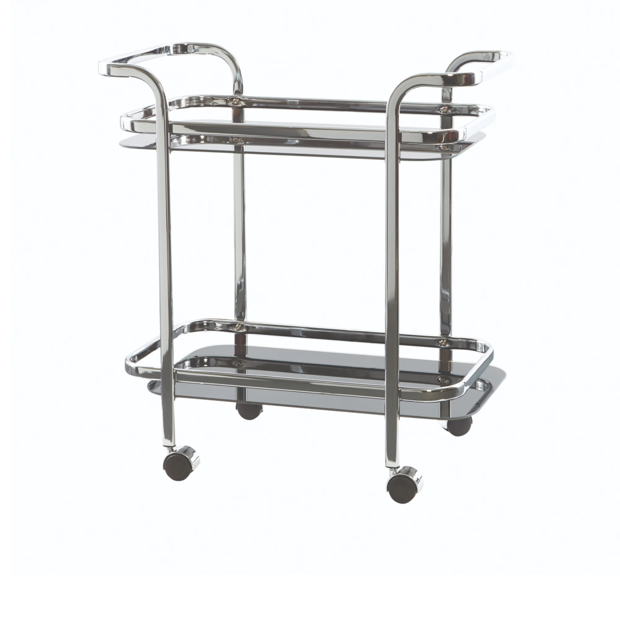 Hugo Bar Cart Chrome Image 1