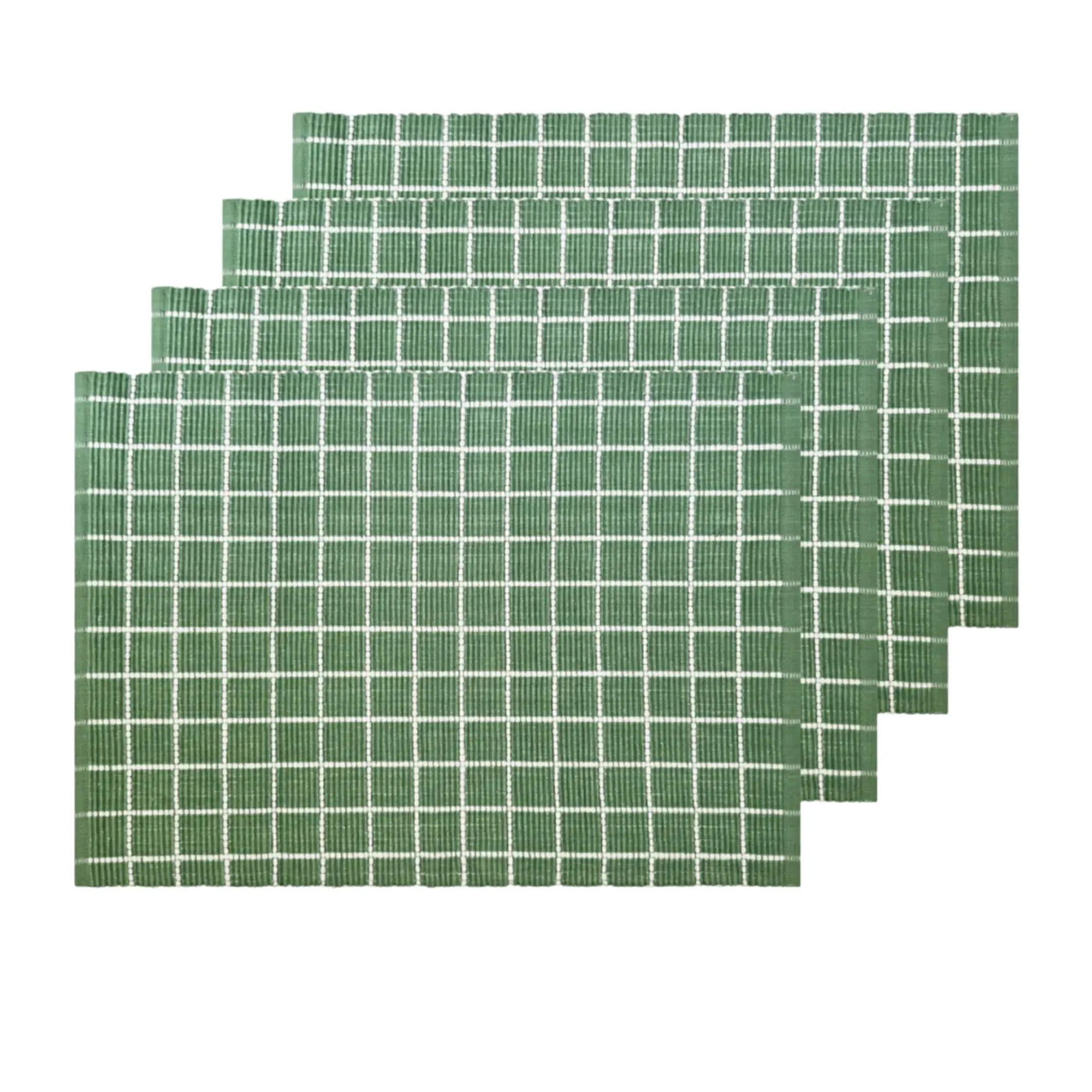 J Elliot Home Amanda  Placemat Set of 4 33x48cm Peppermint Image 1