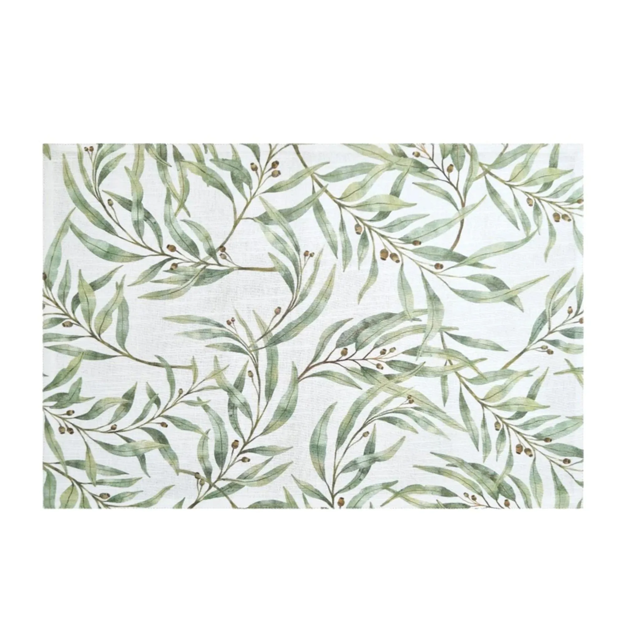 J Elliot Home Eucalyptus Placemat 4pk-33x48cm Ivory Forest Image 3