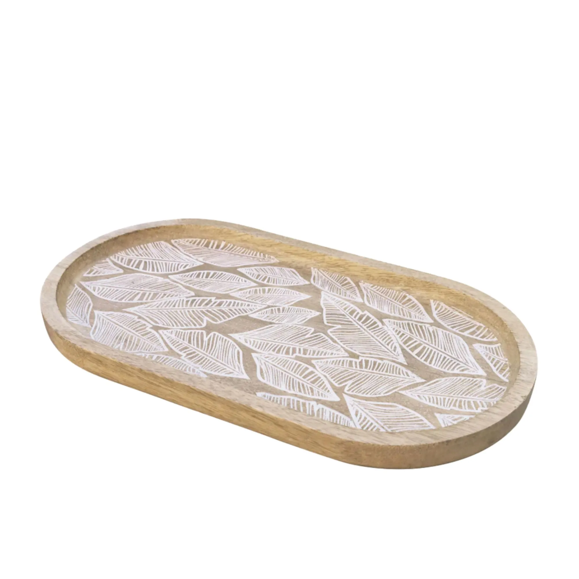 J Elliot Home Maya Oval Serving Tray 30cm Image 1