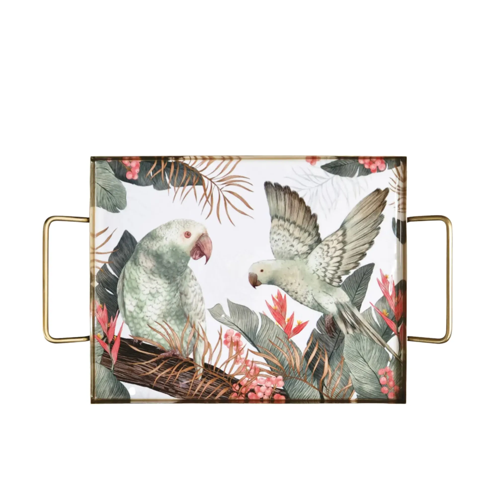 J Elliot Home Tropical Rectangular Serving Tray 33x26cm Image 1