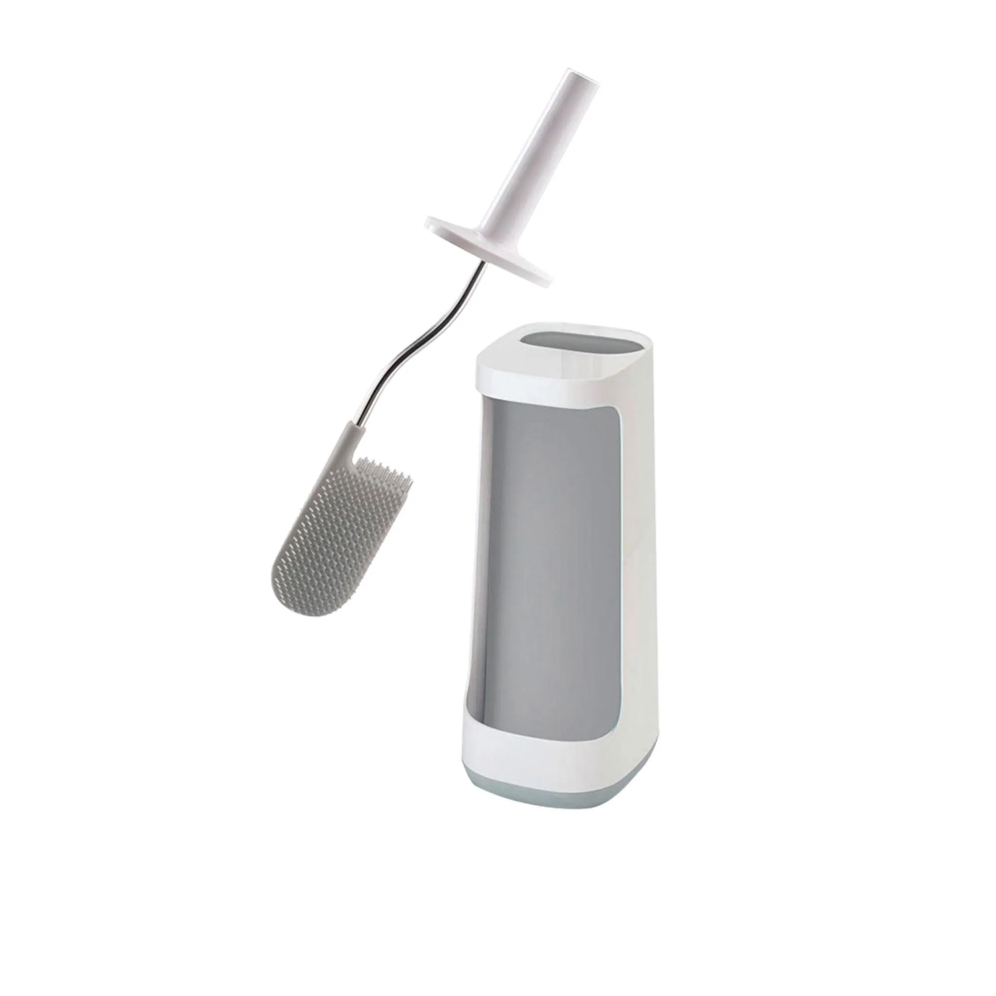 Joseph Joseph Flex Plus Toilet Brush with Storage Caddy Grey Image 1