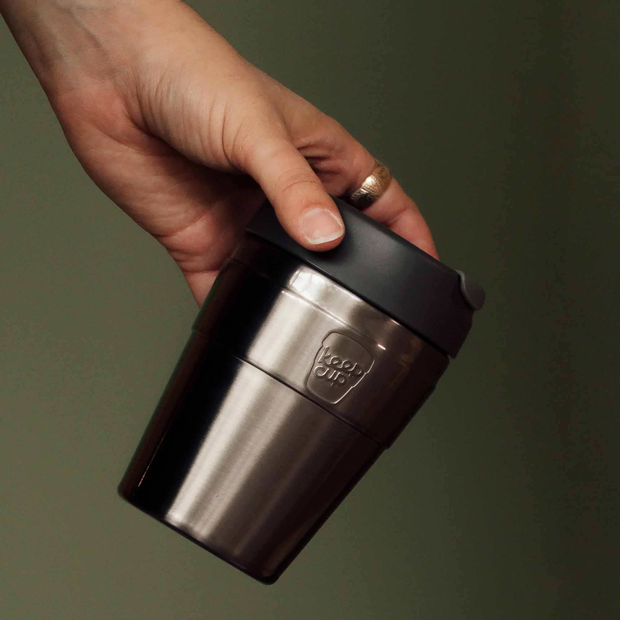 KeepCup Traveller Insulated Travel Mug 340ml 12oz Nitro Gloss Image 2