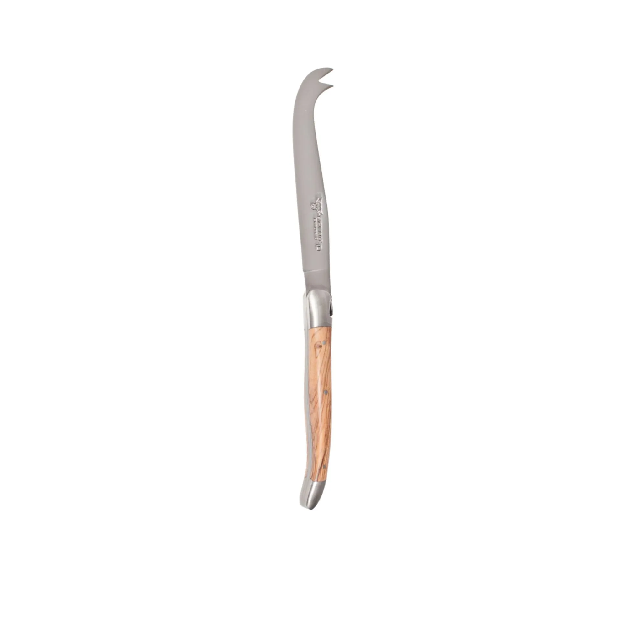 Laguiole en Aubrac Forged Cheese Knife Olive Wood Image 1