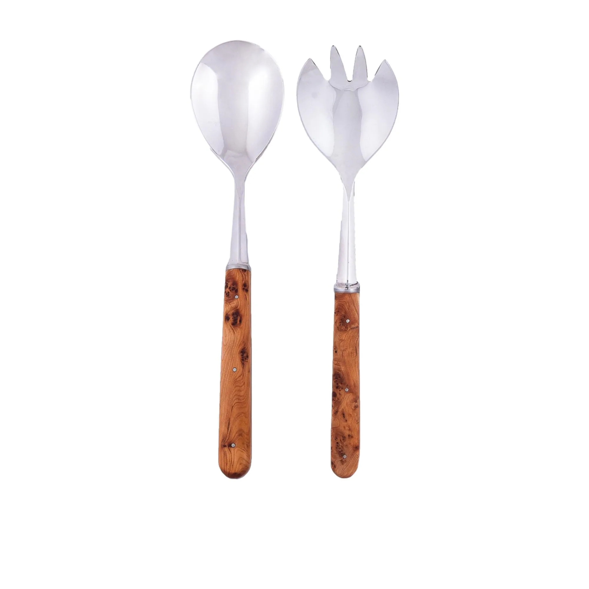 Laguiole en Aubrac Salad Server Set 2pc Juniper Wood Image 1