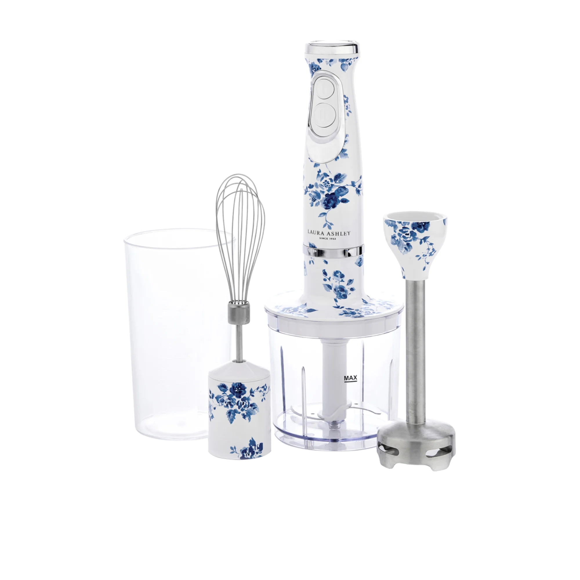 Laura Ashley China Rose Hand Blender Set White Image 1