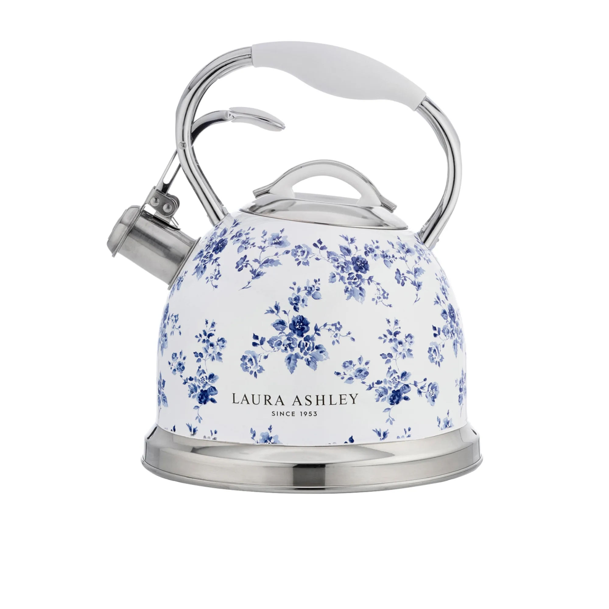 Laura Ashley China Rose Stovetop Kettle 2.5L White Image 1