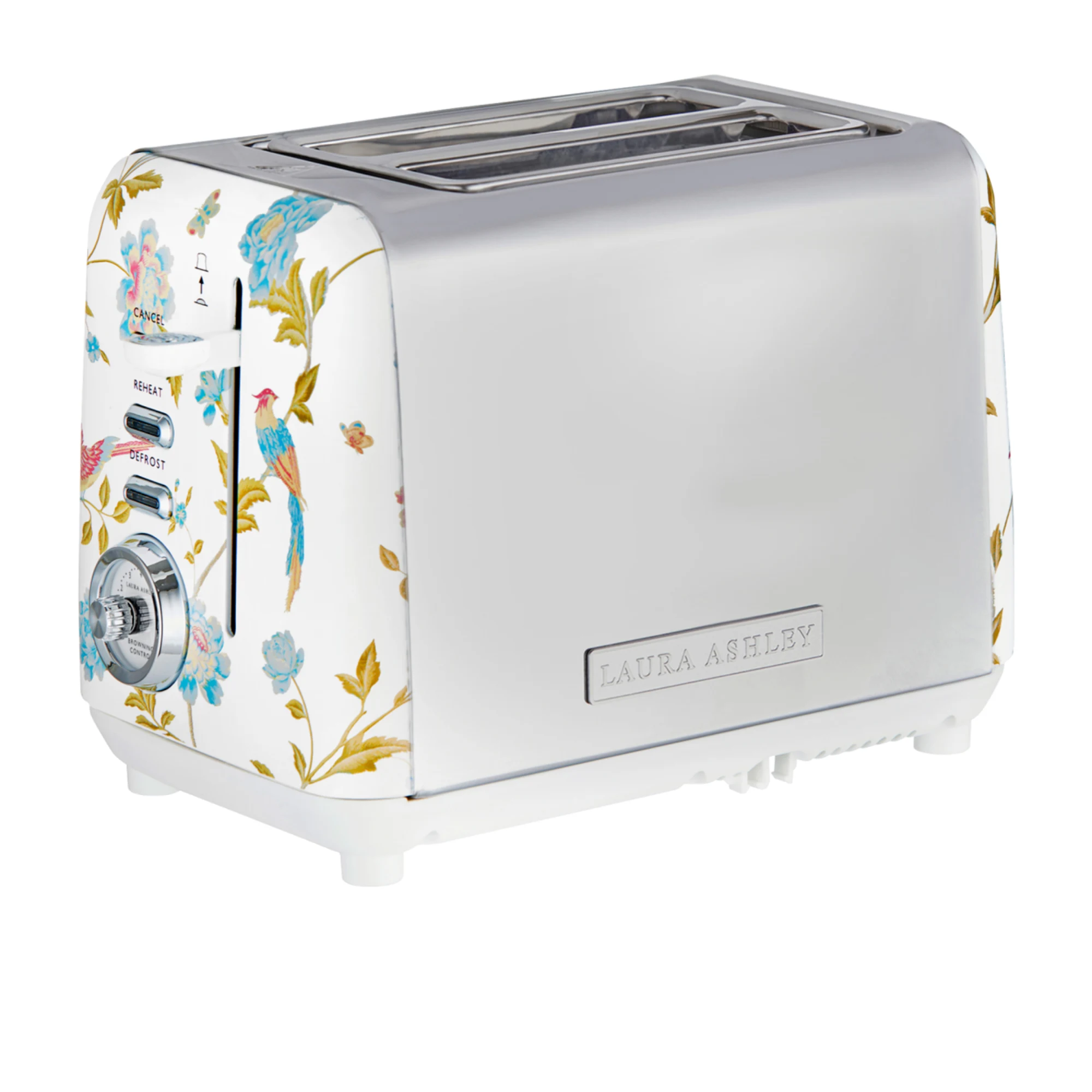 Laura Ashley Elveden 2 Slice Toaster White Image 1