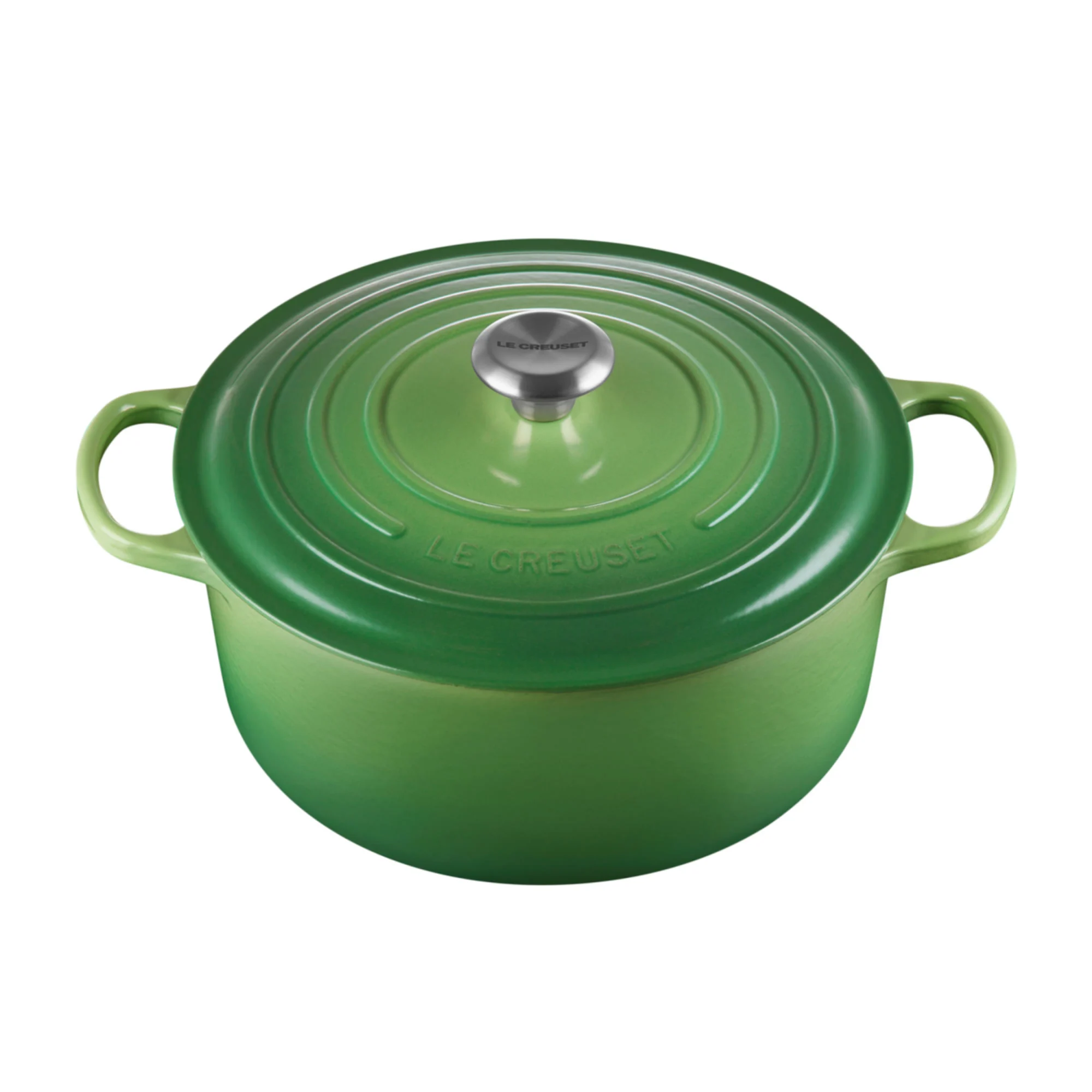 Le Creuset Signature Cast Iron Round Casserole 28cm - 6.7L Bamboo Green Image 1