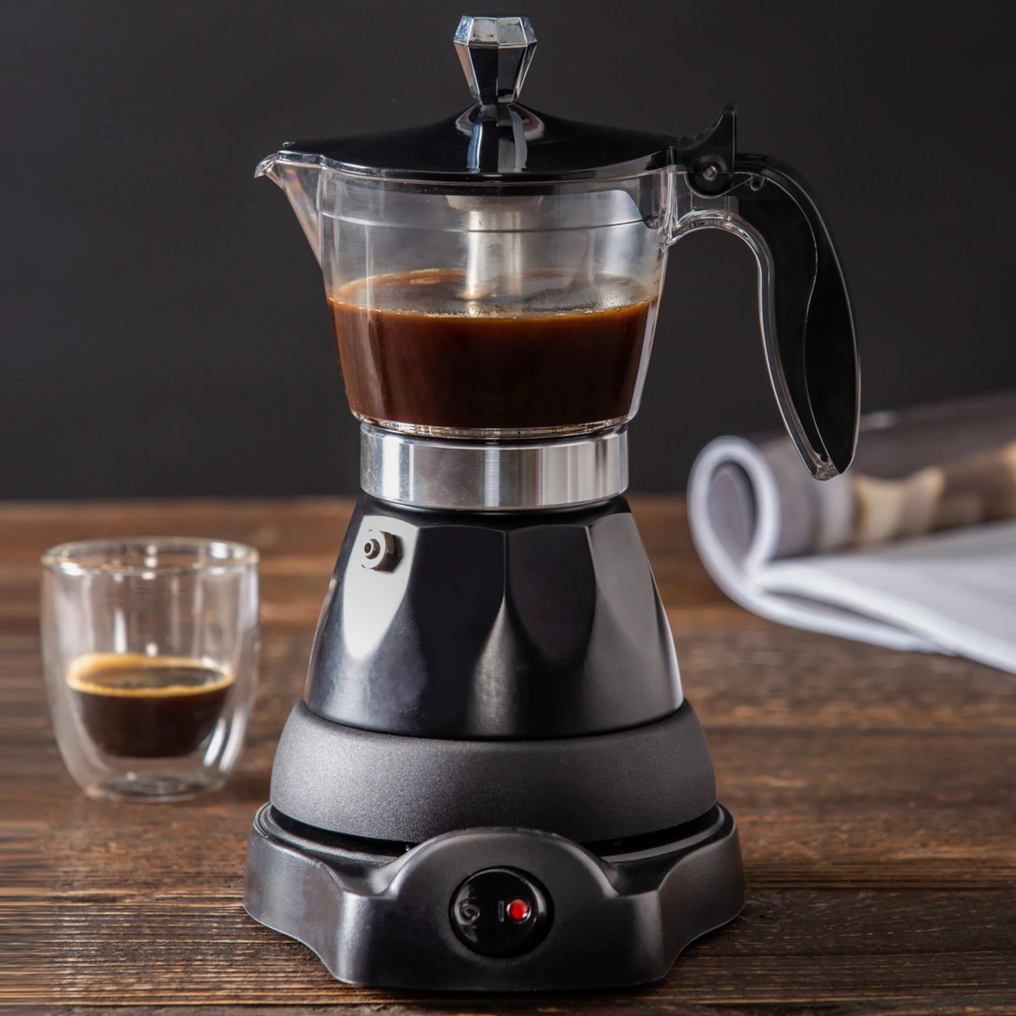 Leaf & Bean Electric Espresso Maker 3 Cup Image 2