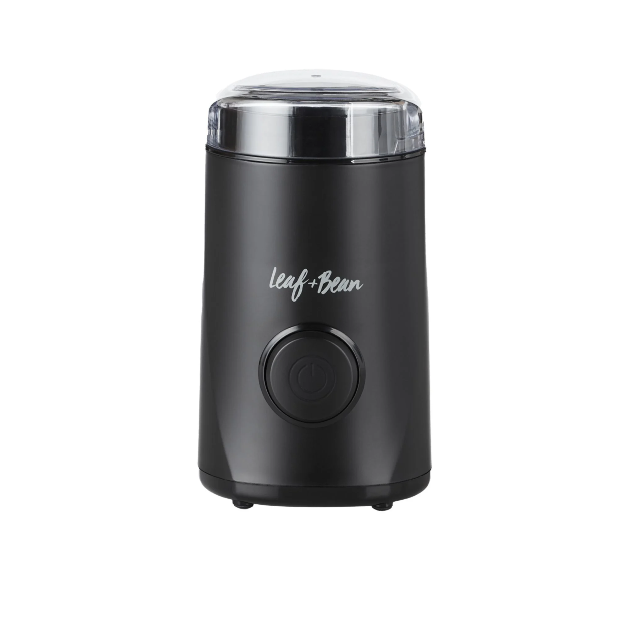 Leaf Bean One Touch Coffee Grinder Black Image 1