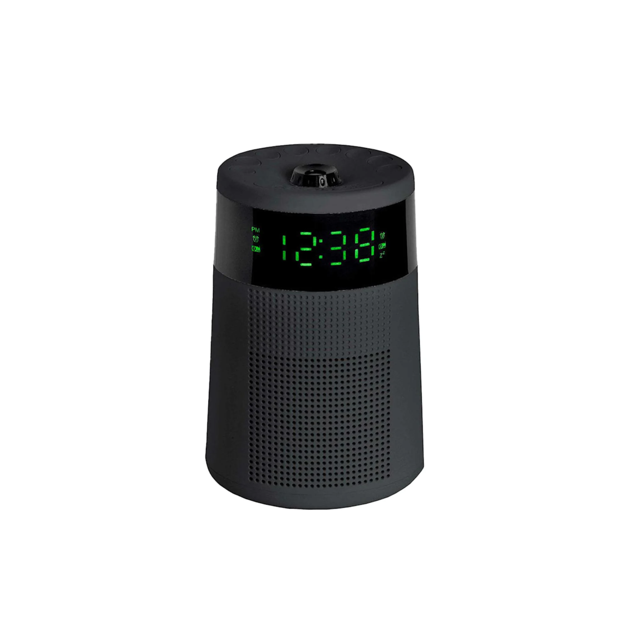 Lenoxx AM FM Clock Radio with Projector Black Image 1