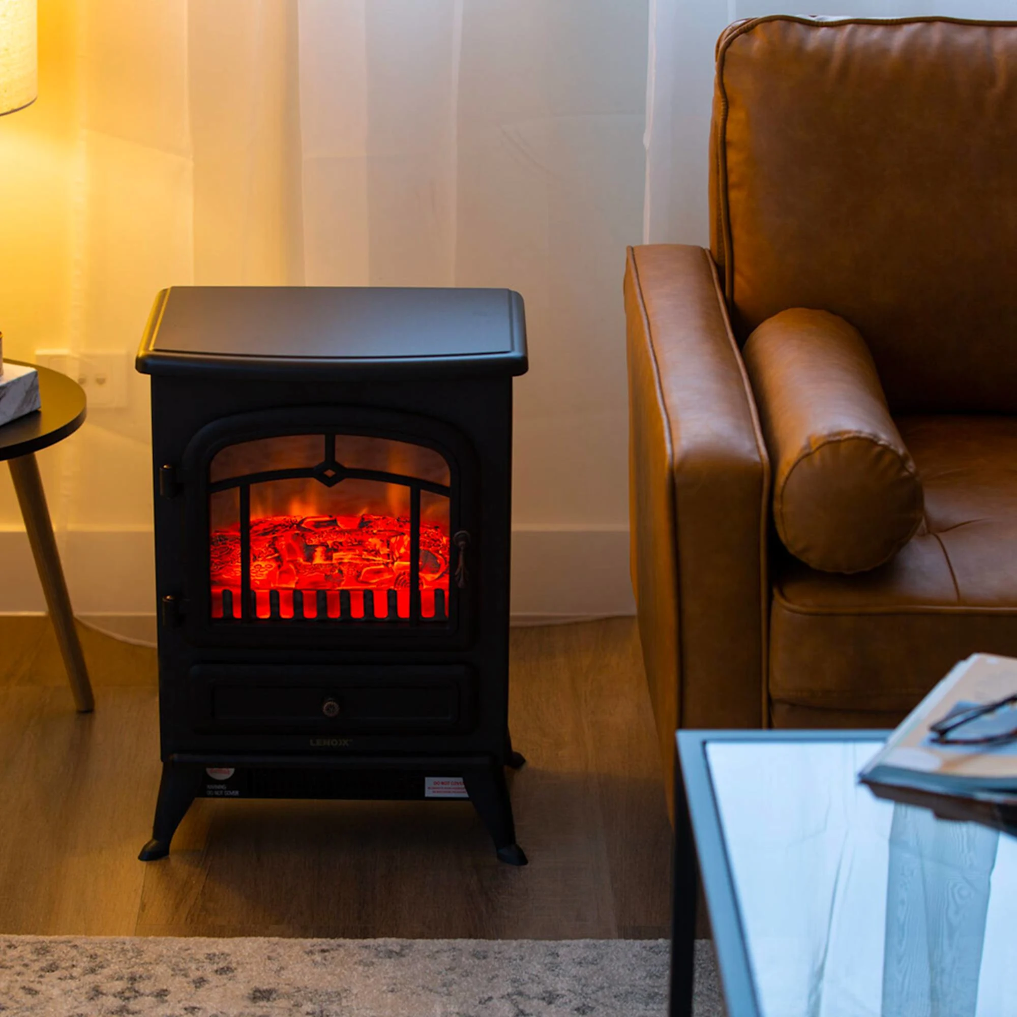 Lenoxx Electric Fireplace Heater Image 2