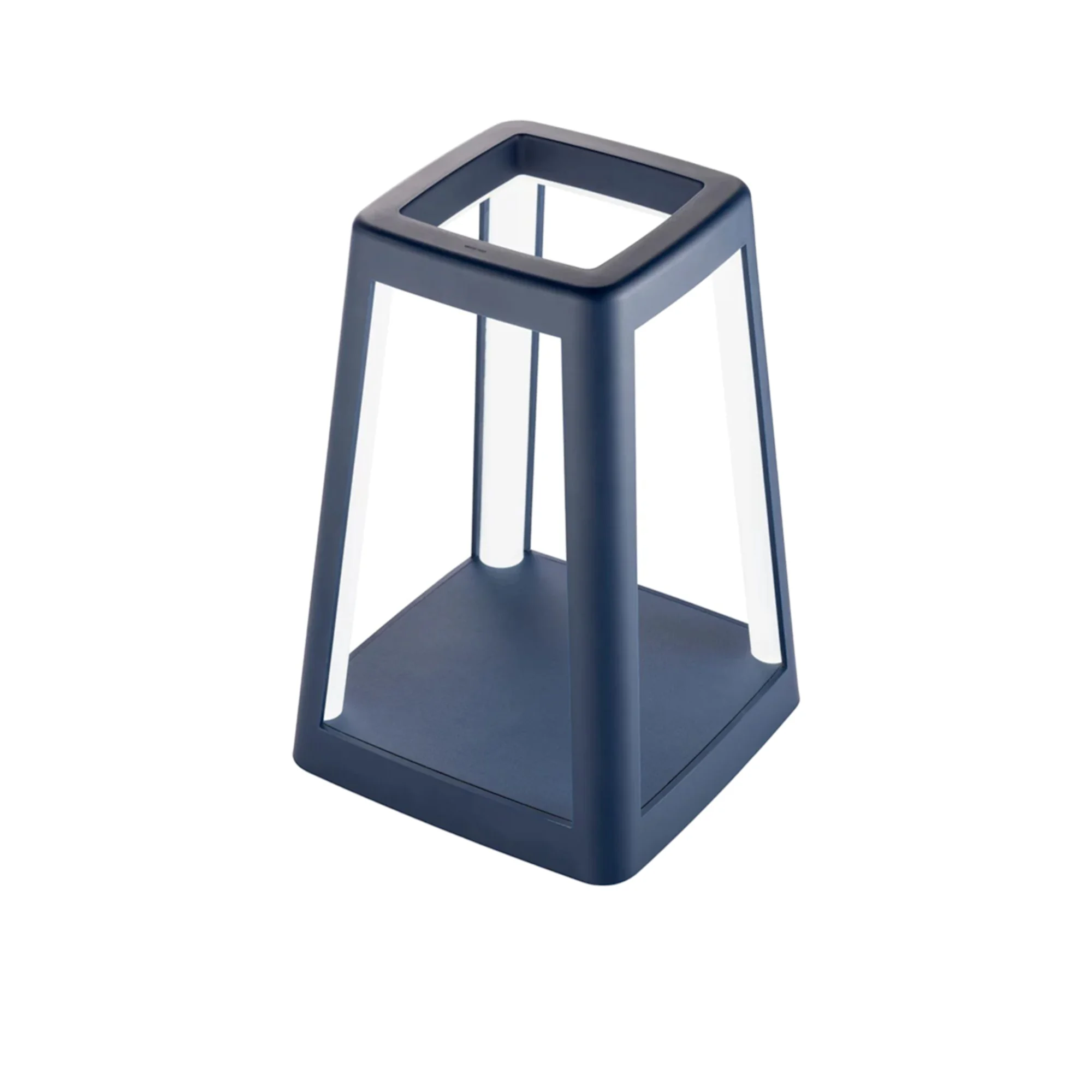 Lexon Lantern Portable Lamp with Built In Wireless Charger Blue Image 1