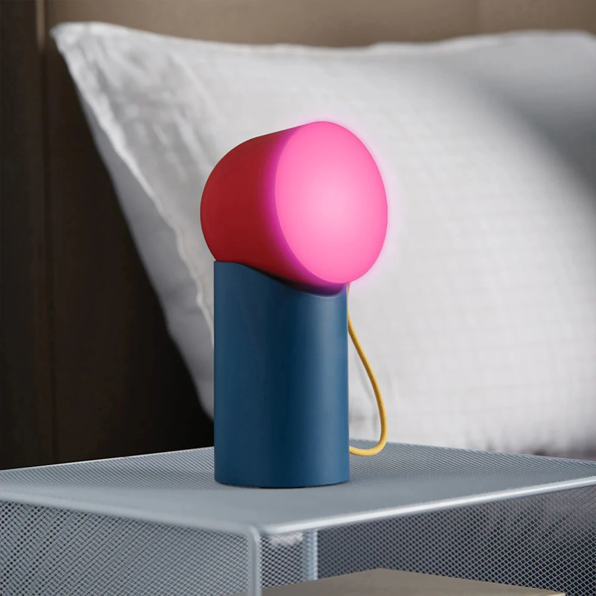 Lexon Orbe Portable LED Lamp with Moving Head Multicolour Image 3