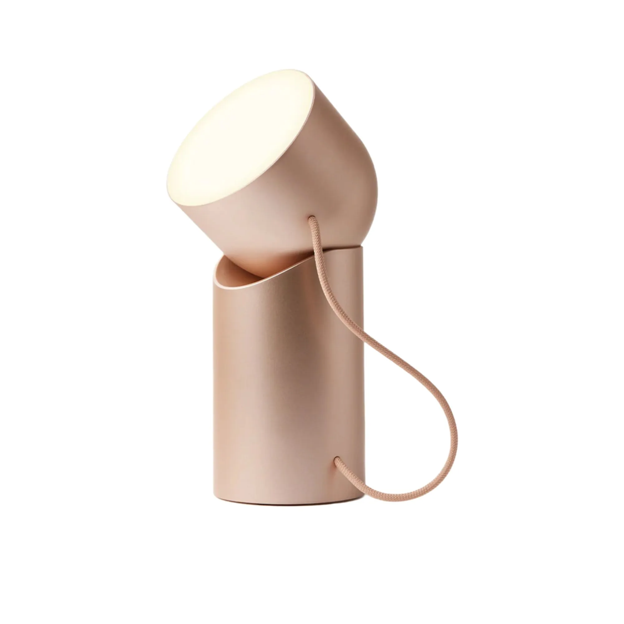 Lexon Orbe Portable LED Lamp with Moving Head Gold Image 1