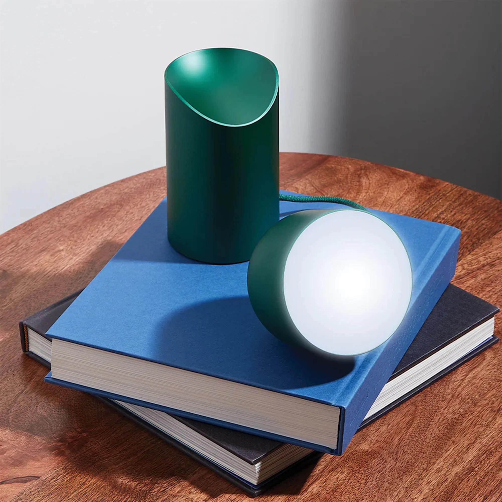 Lexon Orbe Portable LED Lamp with Moving Head Green Image 2