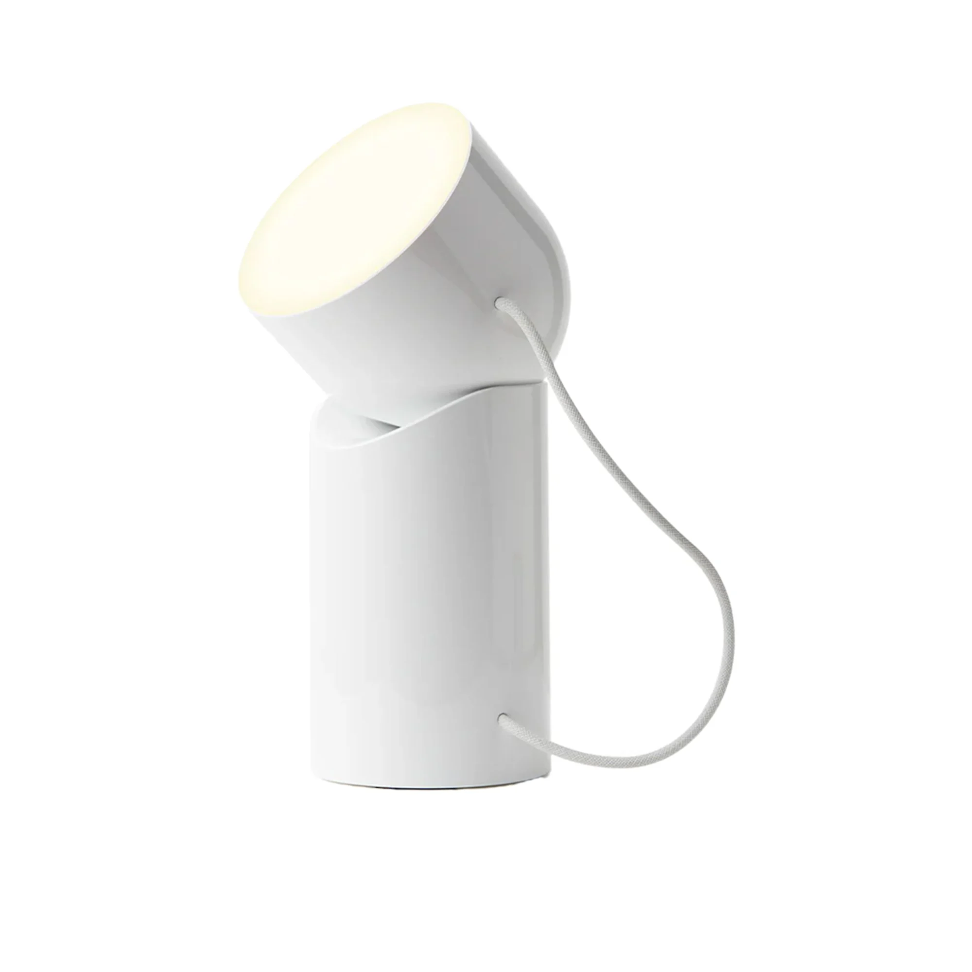 Lexon Orbe Portable LED Lamp with Moving Head White Image 1