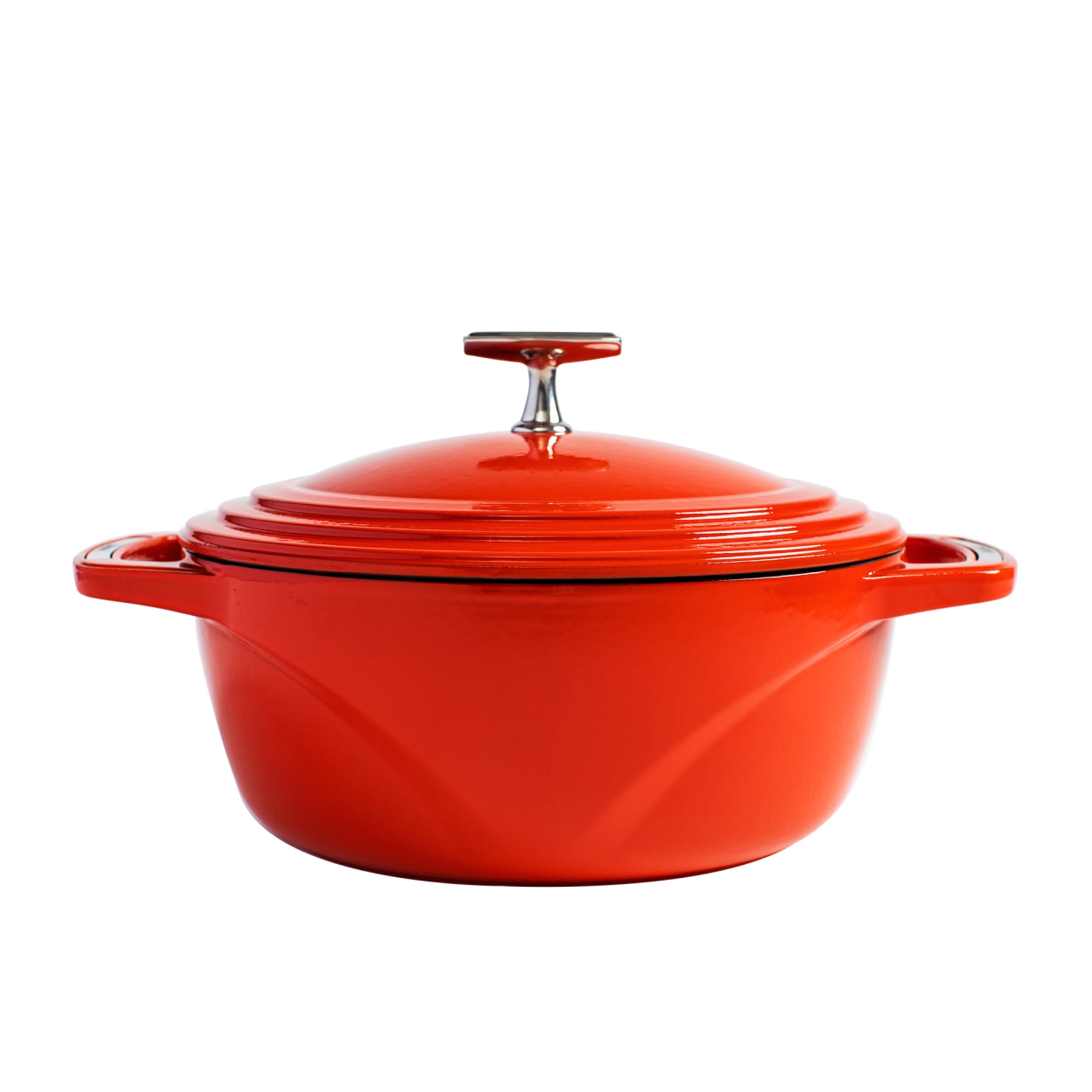 Lodge Enamel Cast Iron Cherry On Top Dutch Oven 31cm 4 25L Red Image 1